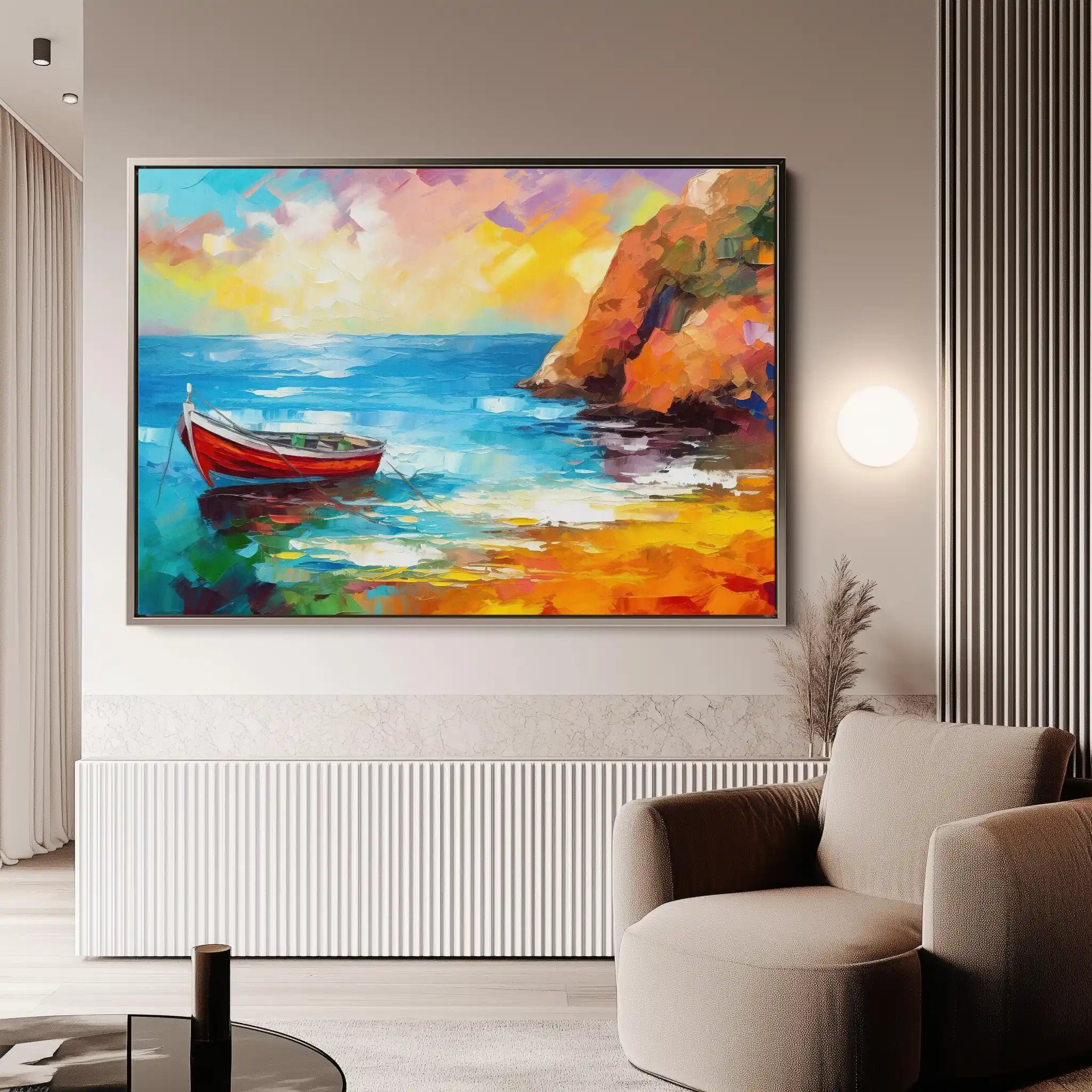 Landscape 055 Canvas Art 90 x 60 cm / Stretched on hidden frame