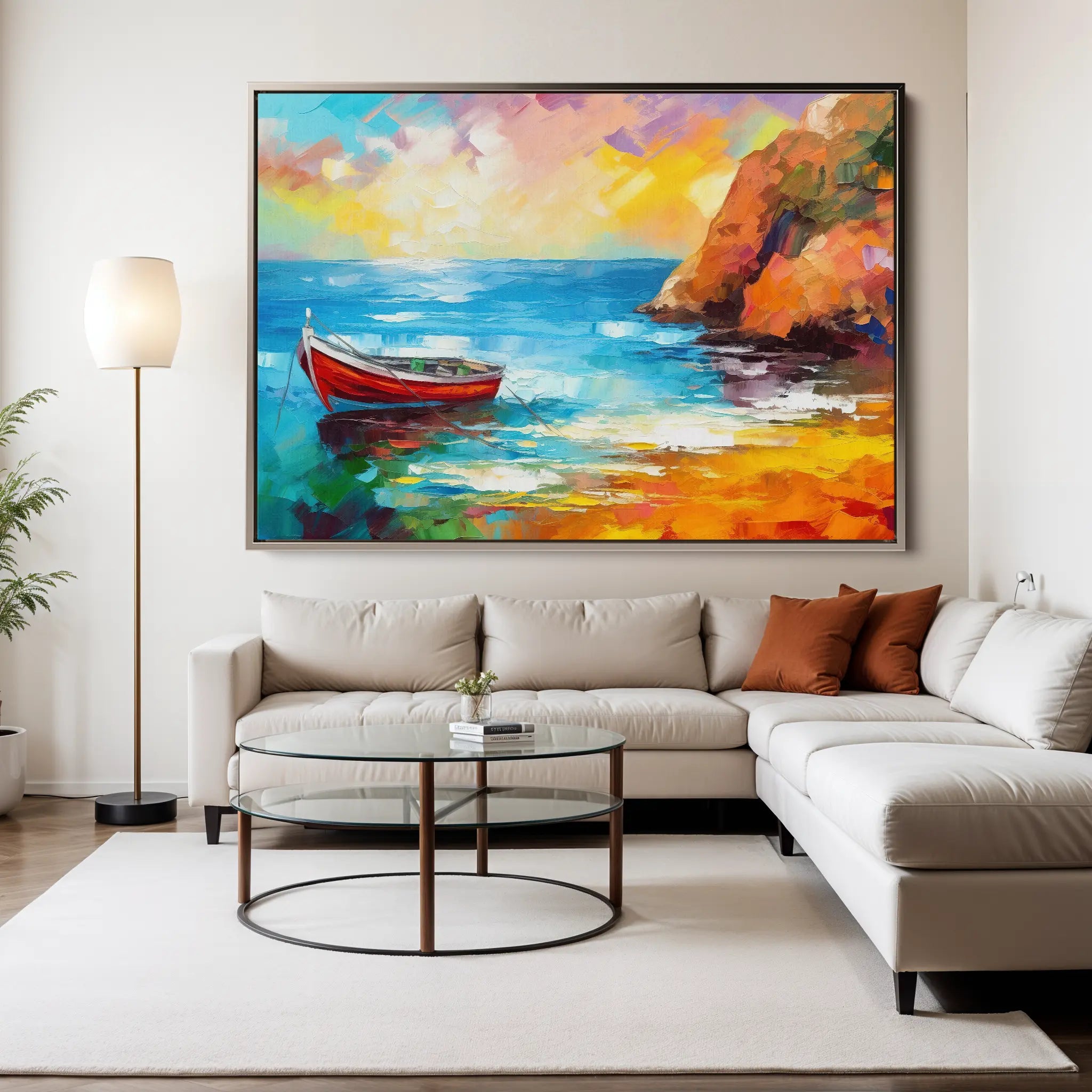 Landscape Canvas Wall Art WAD055-L 90 x 60 cm / Stretched on hidden frame