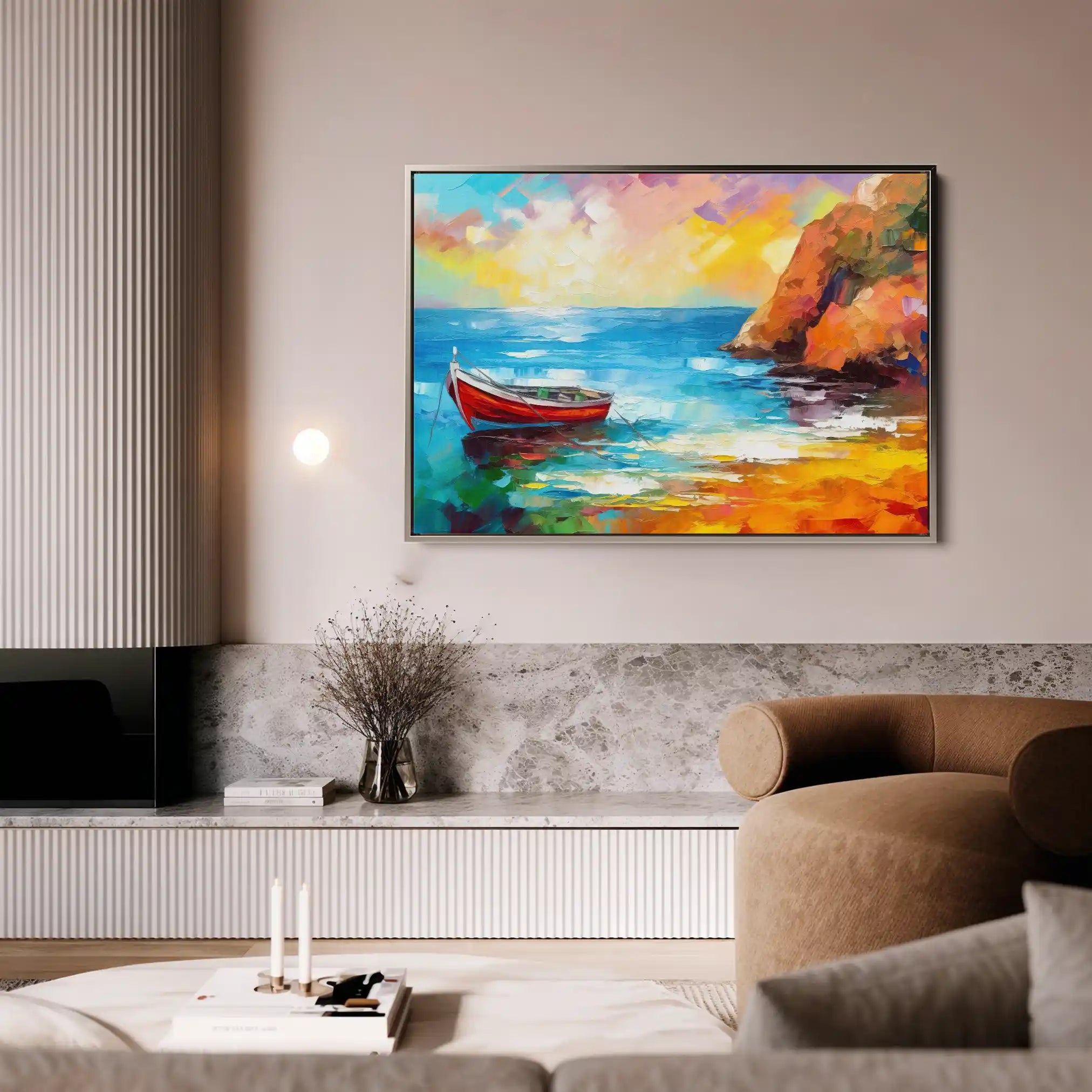Landscape 055 Canvas Art 90 x 60 cm / Stretched on hidden frame