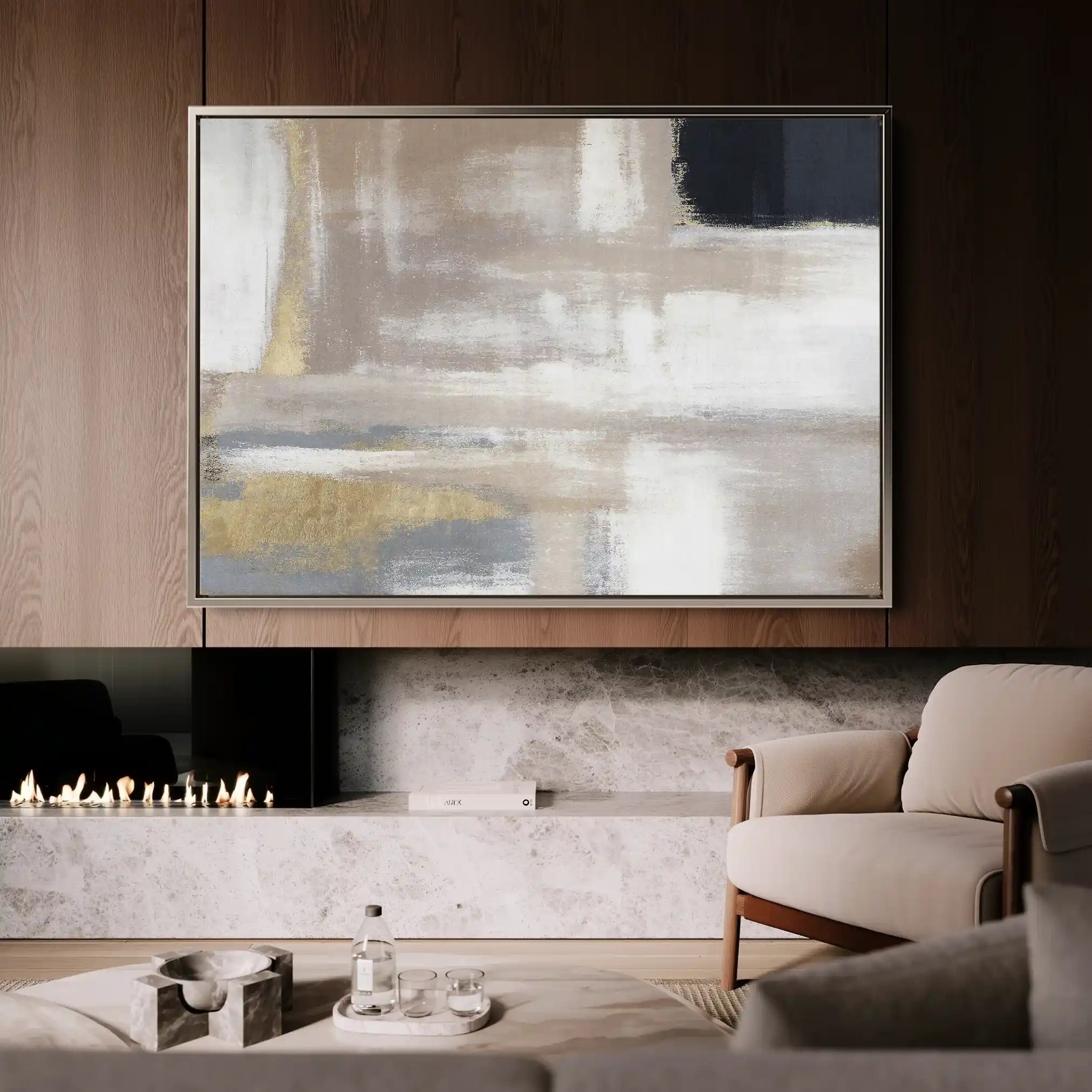 Abstract 056 Canvas Art 60 x 40 cm / Stretched on hidden frame