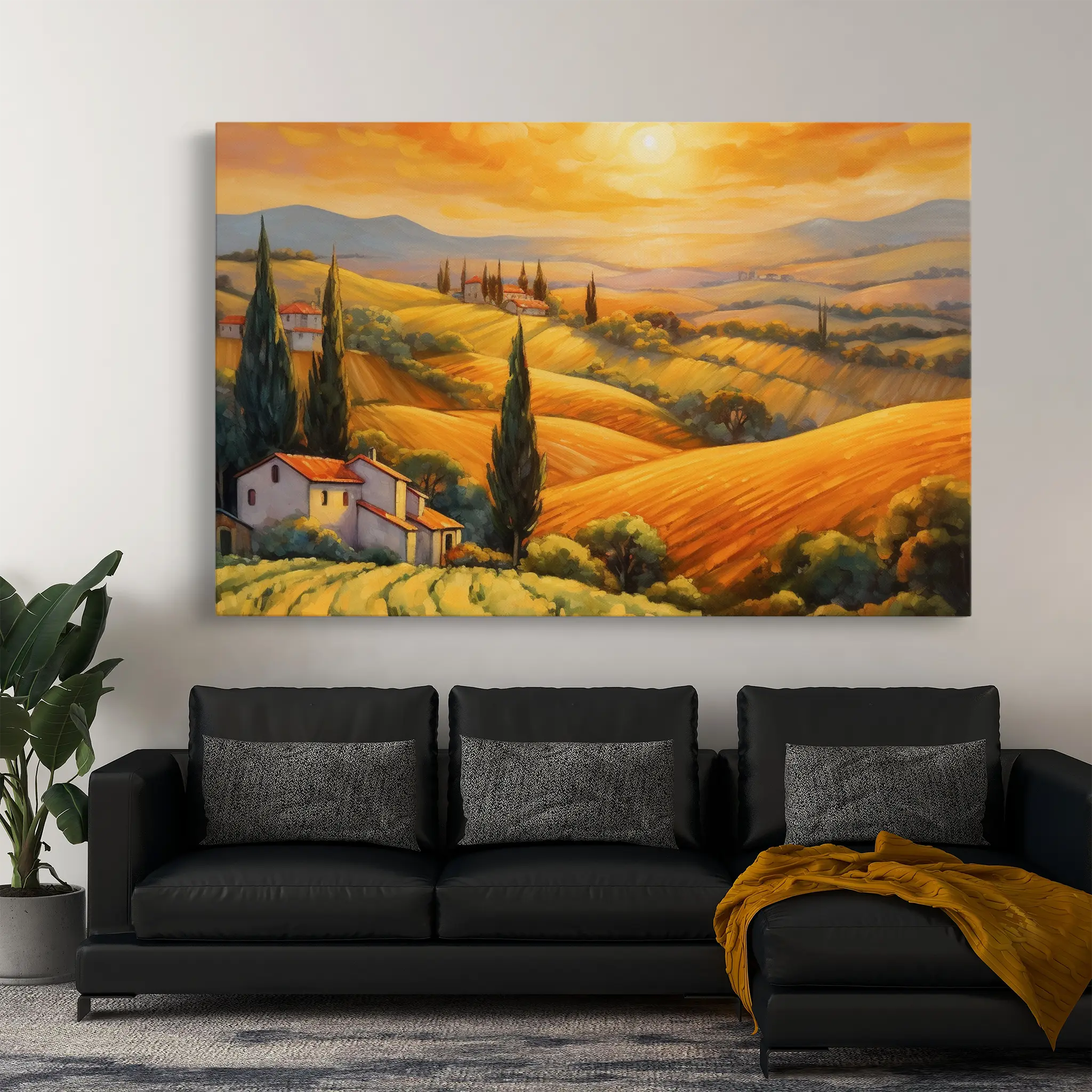 Landscape Canvas Wall Art WAD056-L 90 x 60 cm / Stretched on hidden frame