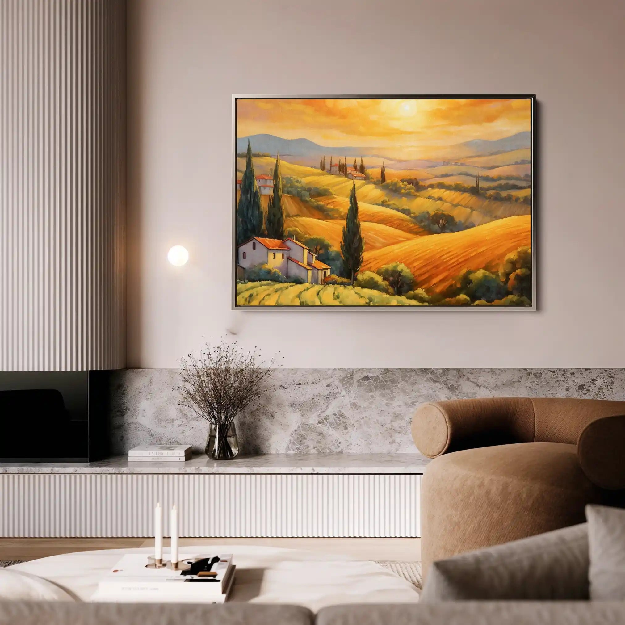 Landscape 056 Canvas Art 90 x 60 cm / Stretched on hidden frame