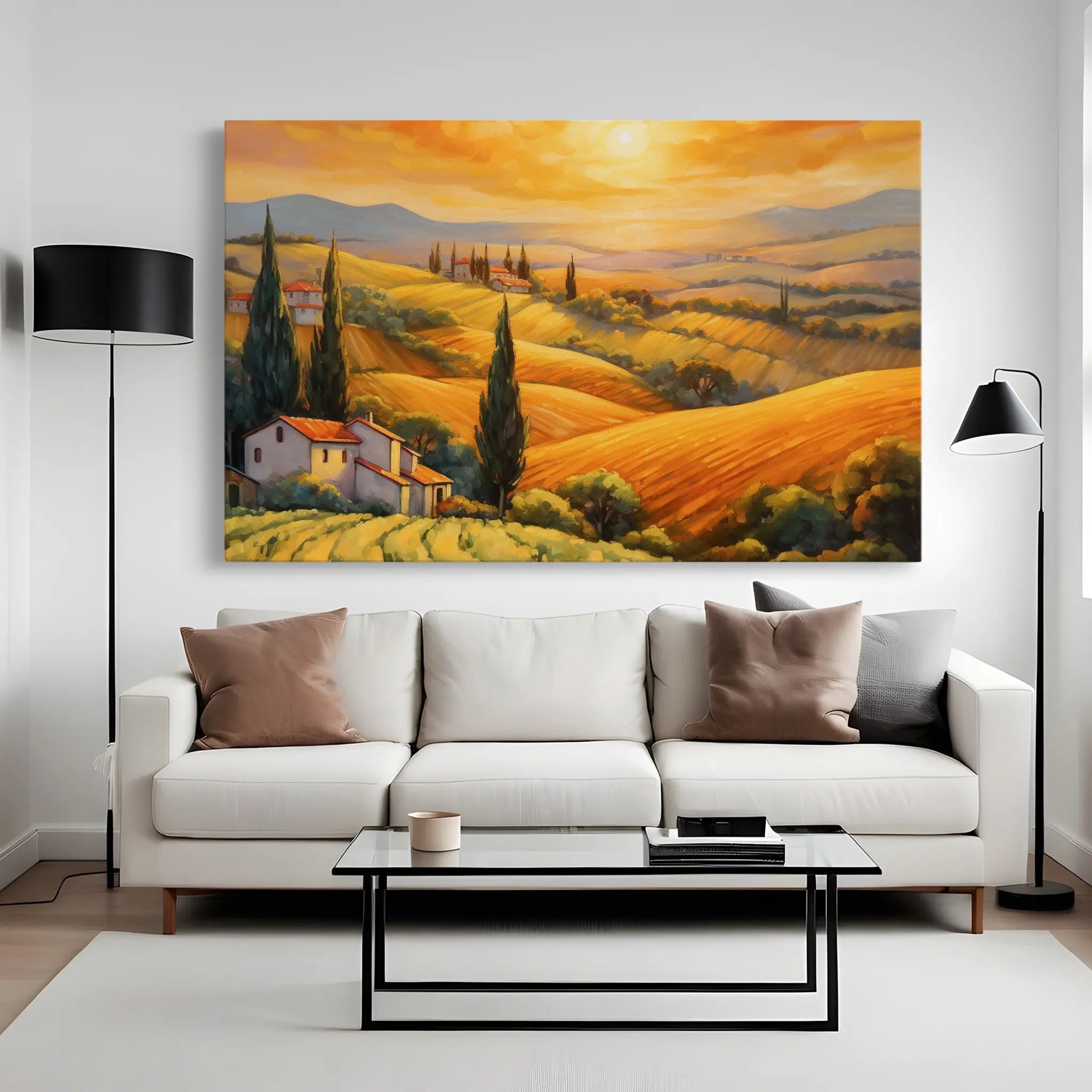 Landscape Canvas Wall Art WAD056-L 90 x 60 cm / Stretched on hidden frame