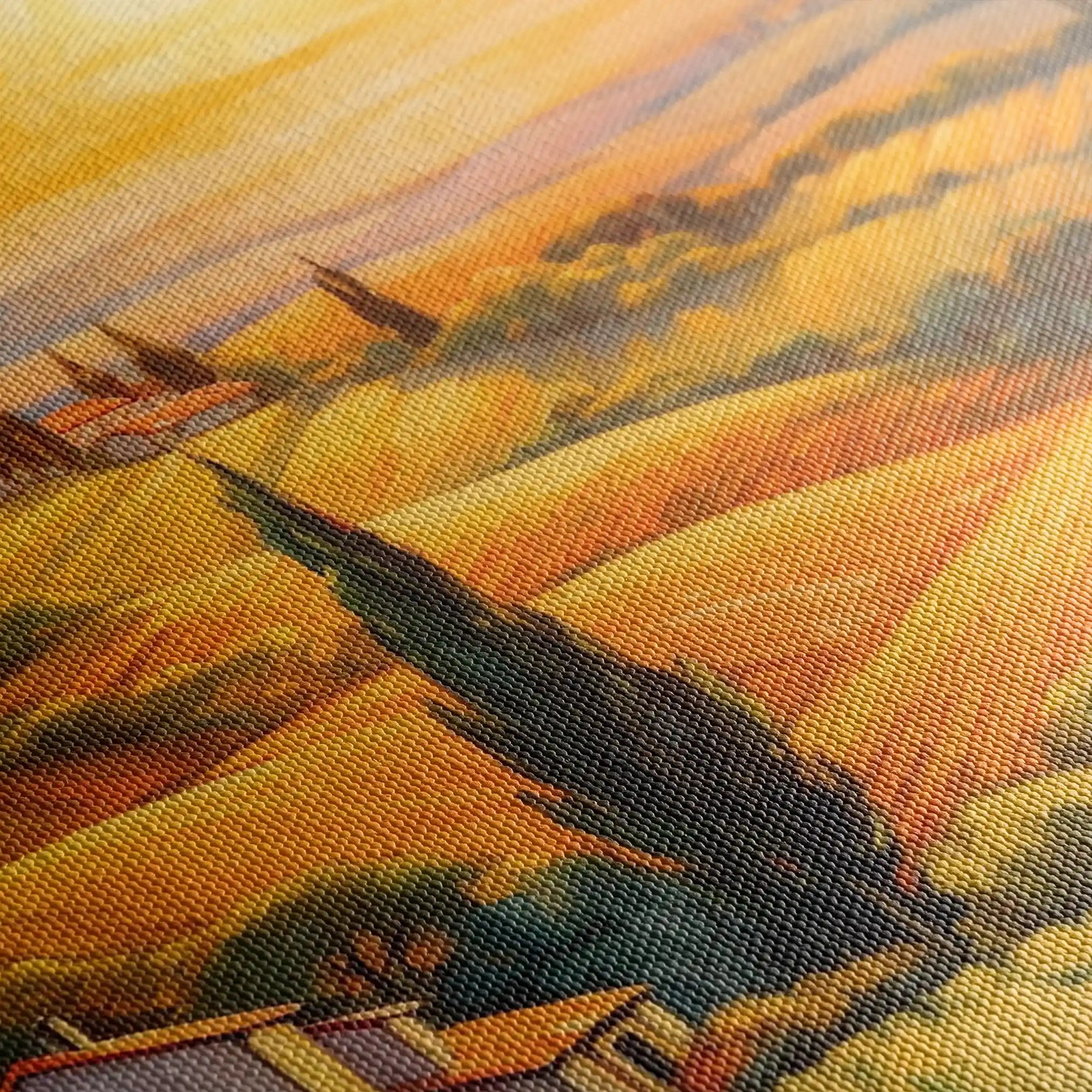 Landscape 056 Canvas Art 90 x 60 cm / Stretched on hidden frame