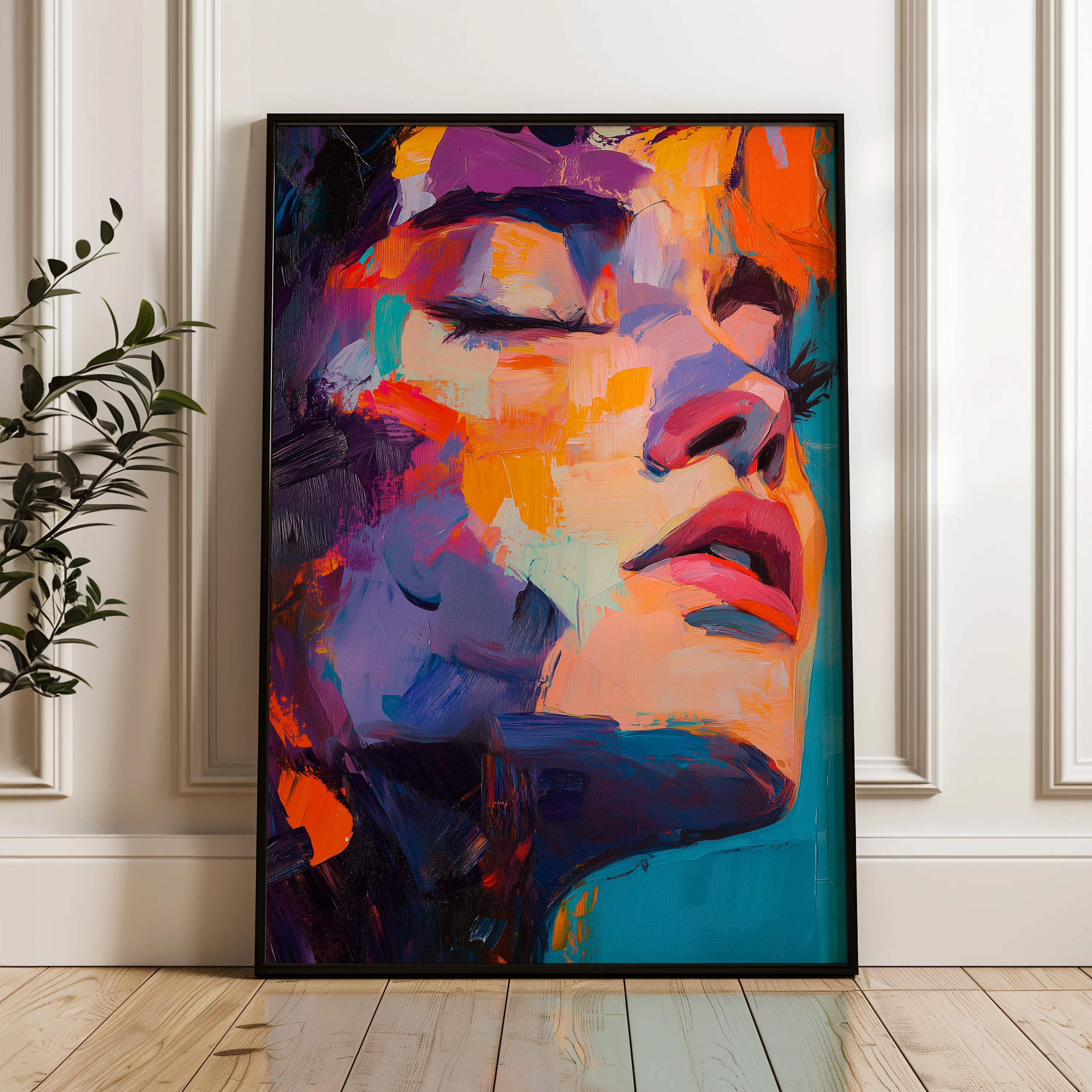 Portrait Canvas Wall Art WAD056-P 90 x 60 cm / Stretched on hidden frame