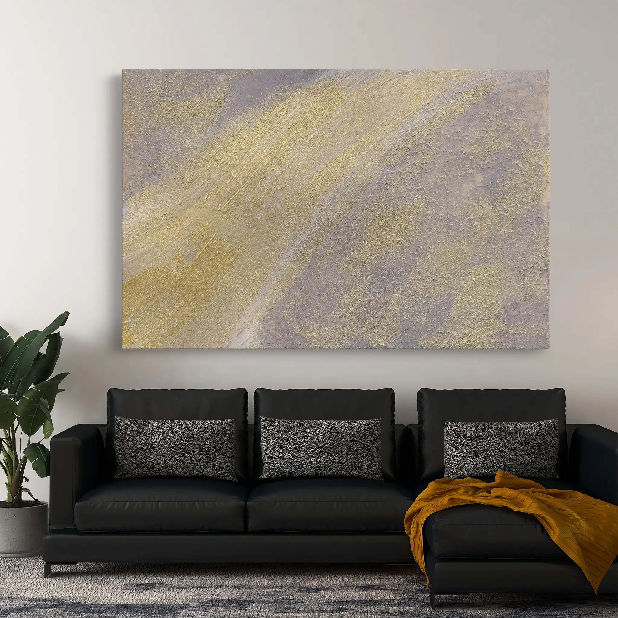 Abstract Canvas Wall Art WAD057-A 90 x 60 cm / Stretched on hidden frame