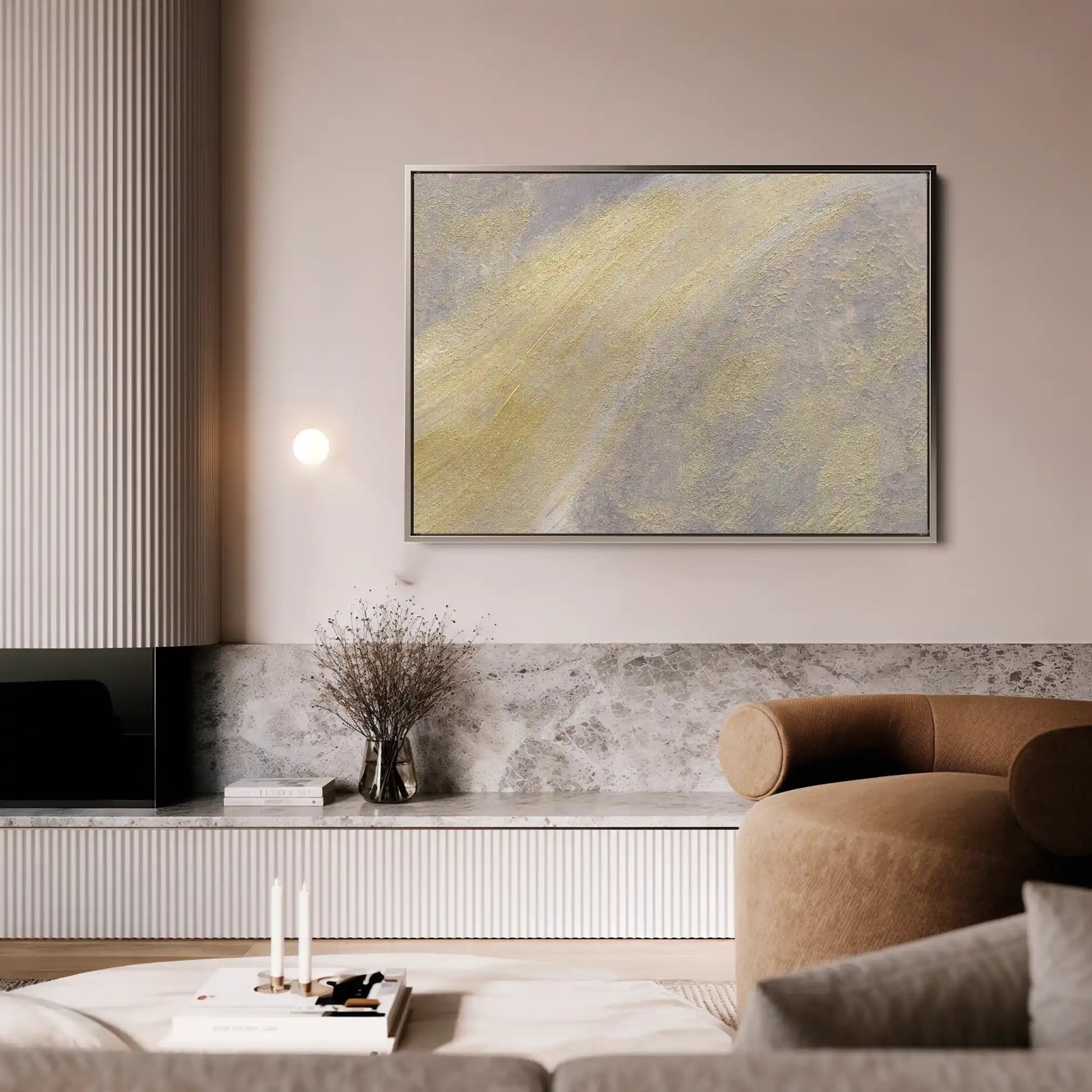 Abstract Canvas Wall Art WAD057-A 90 x 60 cm / Stretched on hidden frame