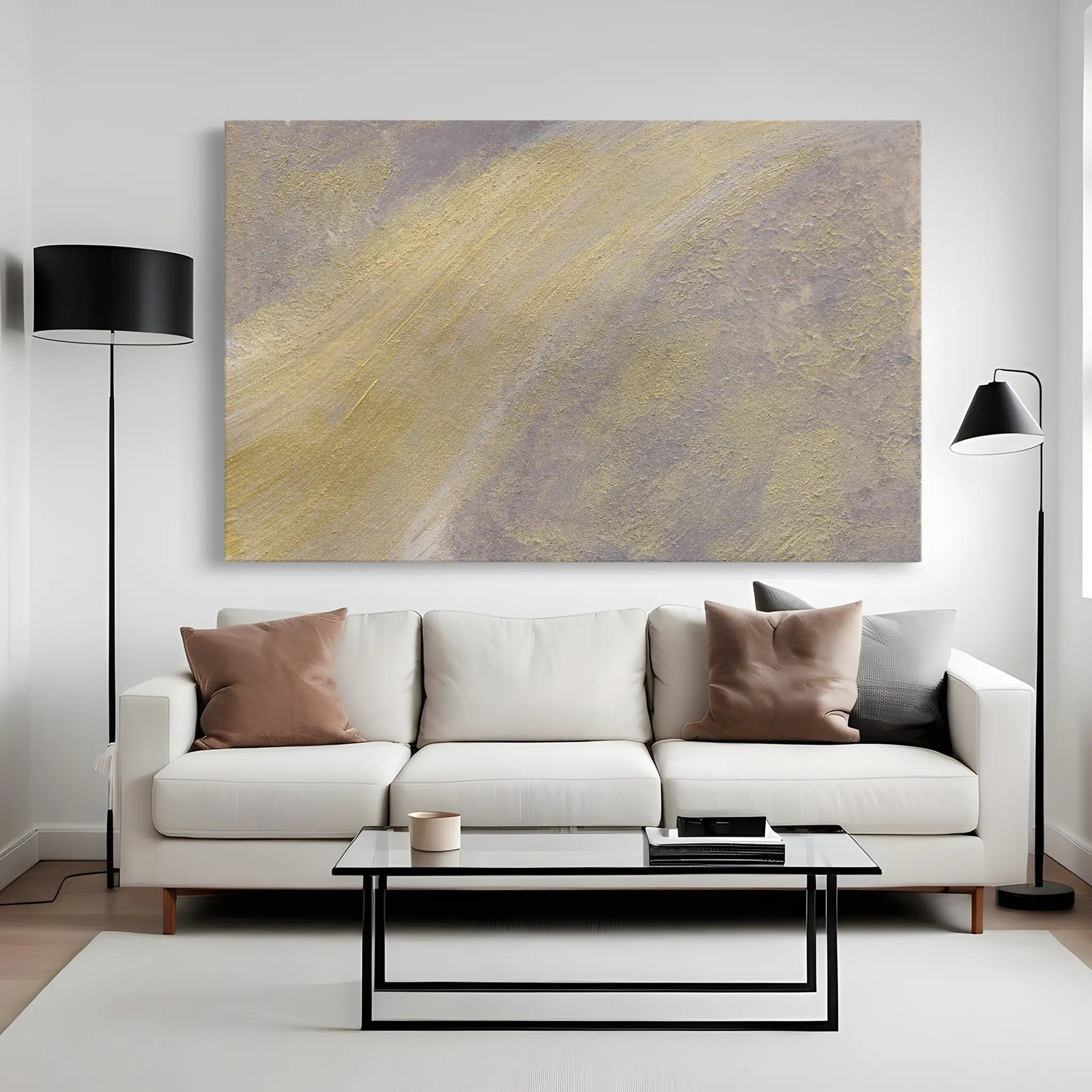 Abstract Canvas Wall Art WAD057-A 90 x 60 cm / Stretched on hidden frame