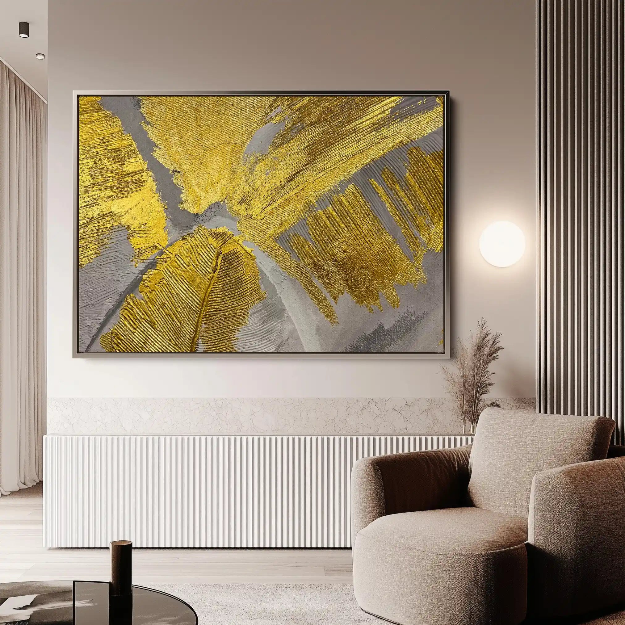 Floral Canvas Wall Art WAD057-F 90 x 60 cm / Stretched on hidden frame