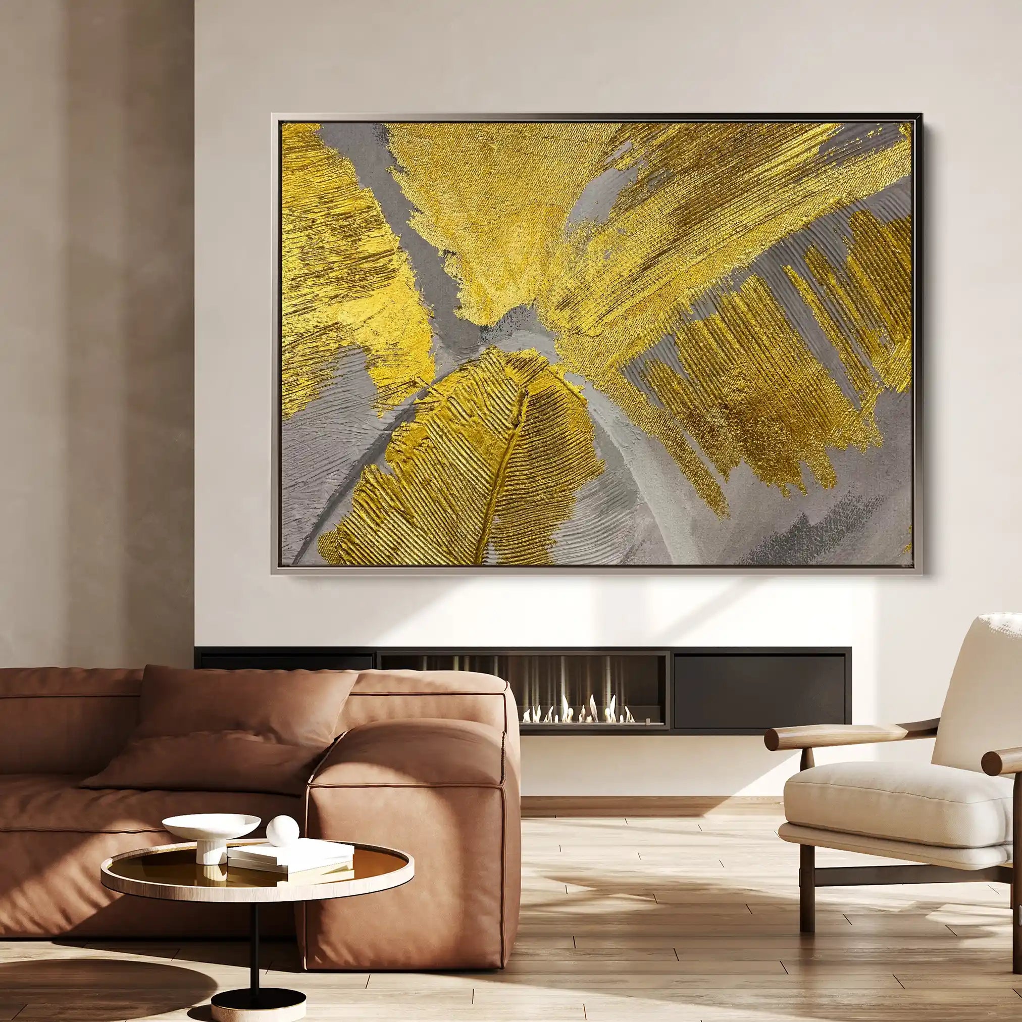 Floral Canvas Wall Art WAD057-F 90 x 60 cm / Stretched on hidden frame