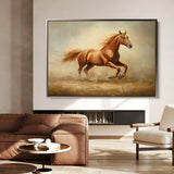Horses 057 Canvas Art 90 x 60 cm / Stretched on hidden frame