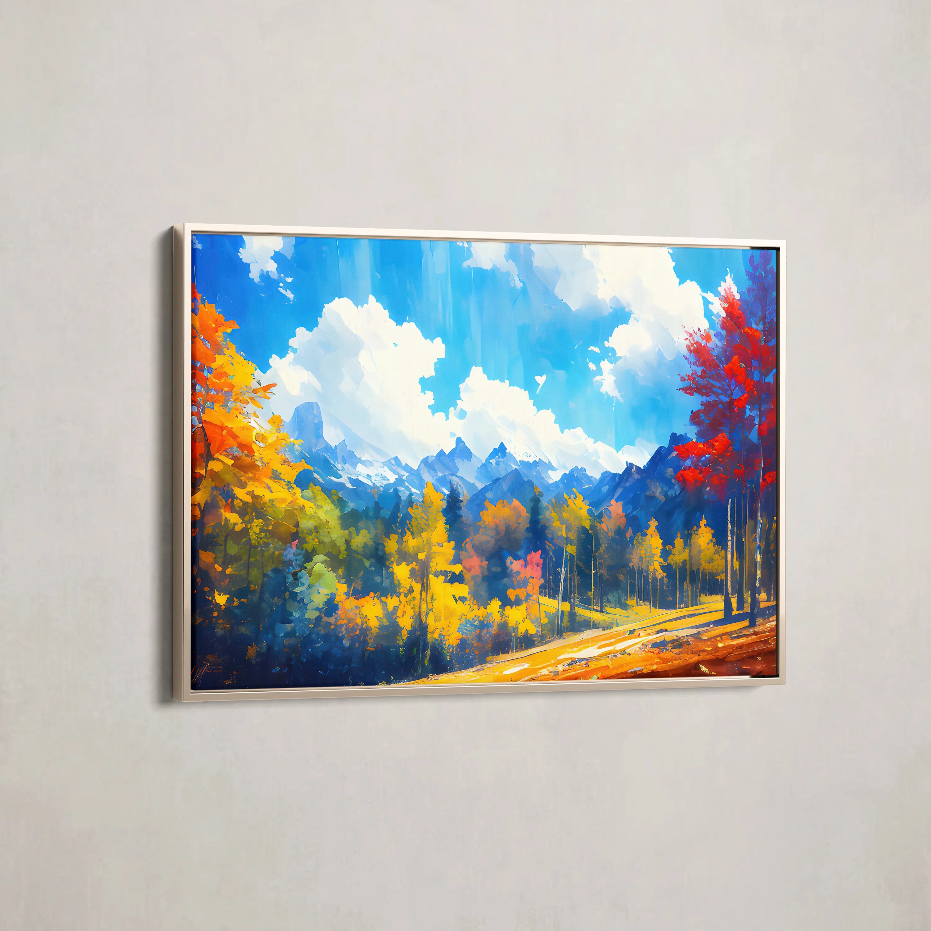 Landscape Canvas Wall Art WAD057-L 90 x 60 cm / Stretched on hidden frame