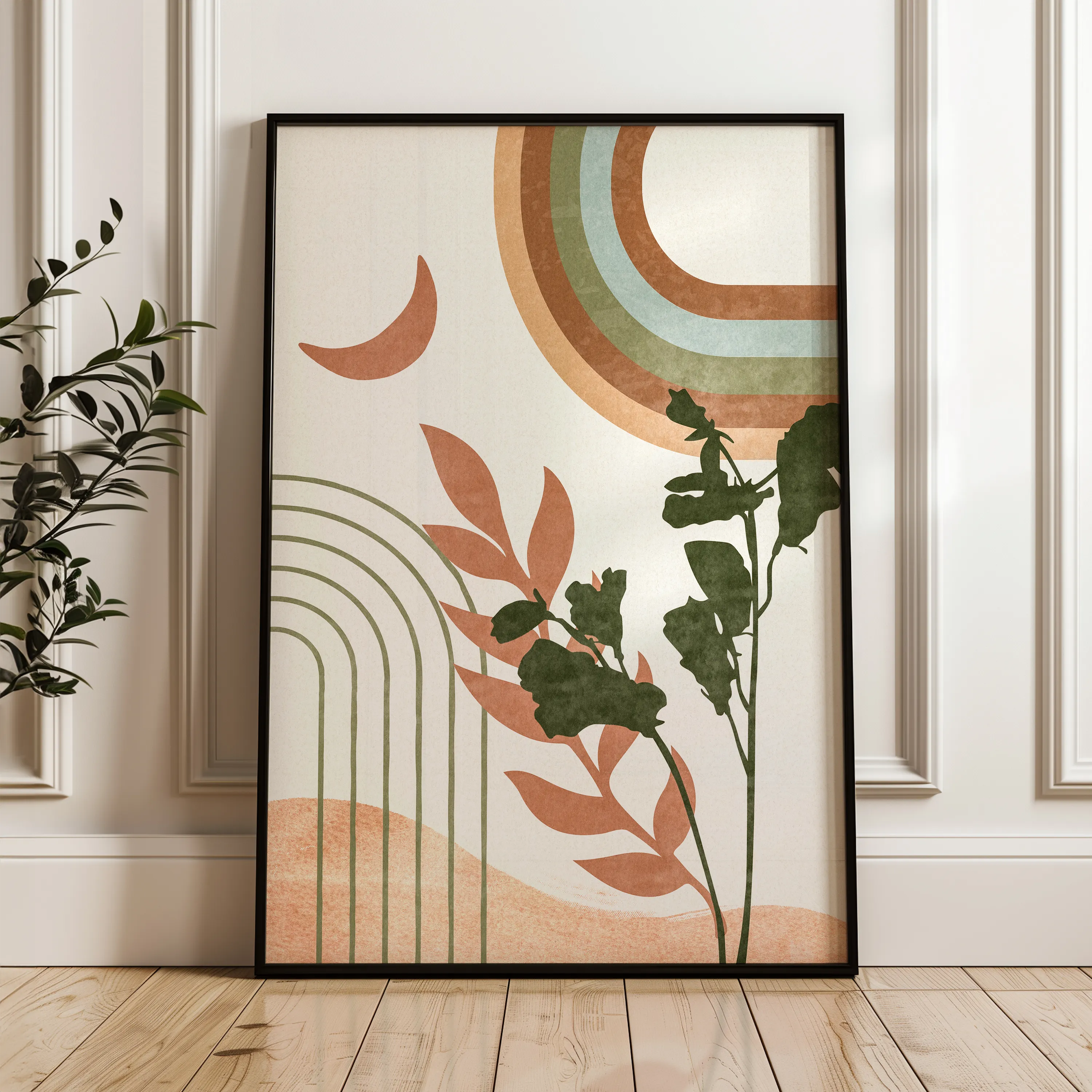 Boho Canvas Wall Art WAD058-BH 90 x 60 cm / Stretched on hidden frame