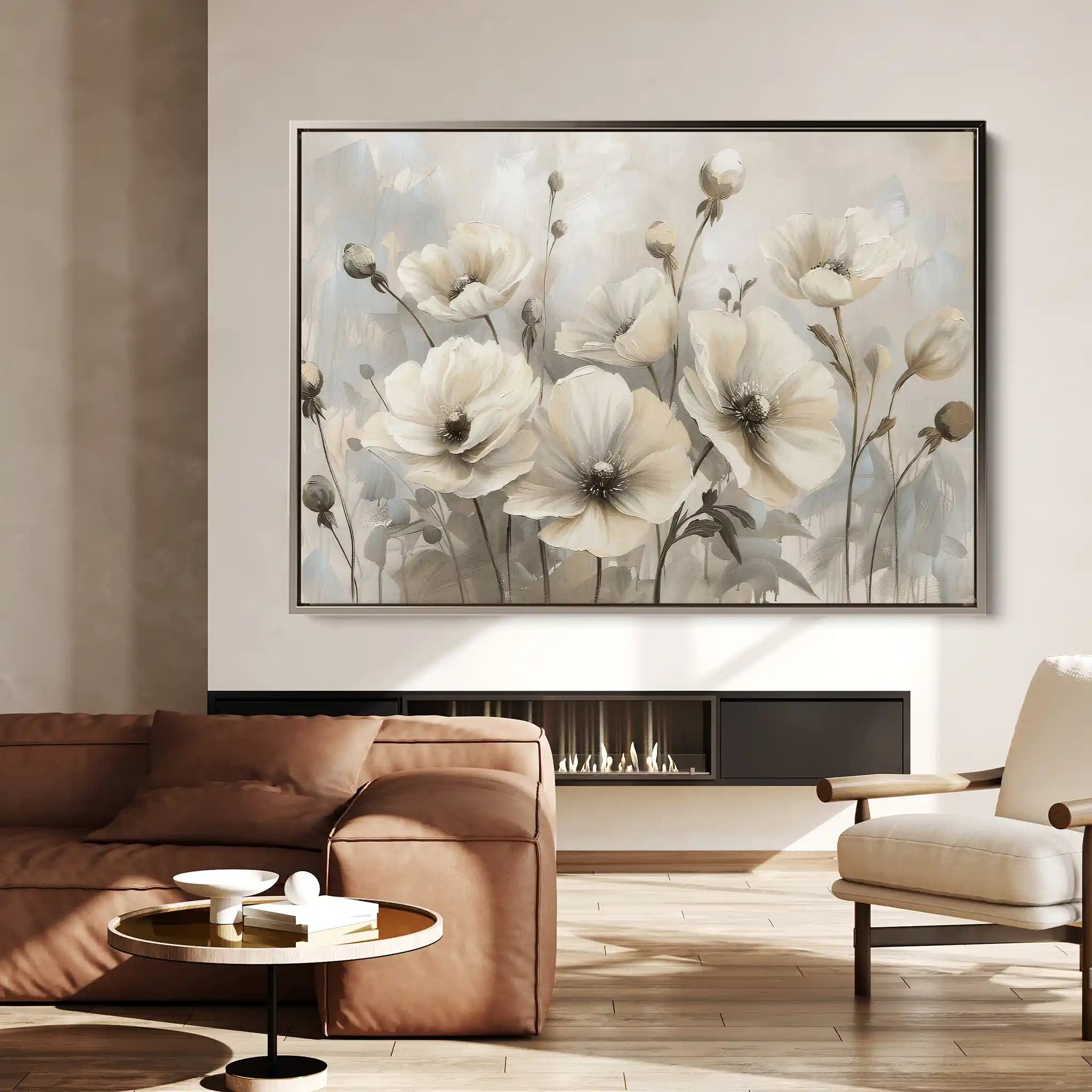 Floral Canvas Wall Art WAD058-F 90 x 60 cm / Stretched on hidden frame