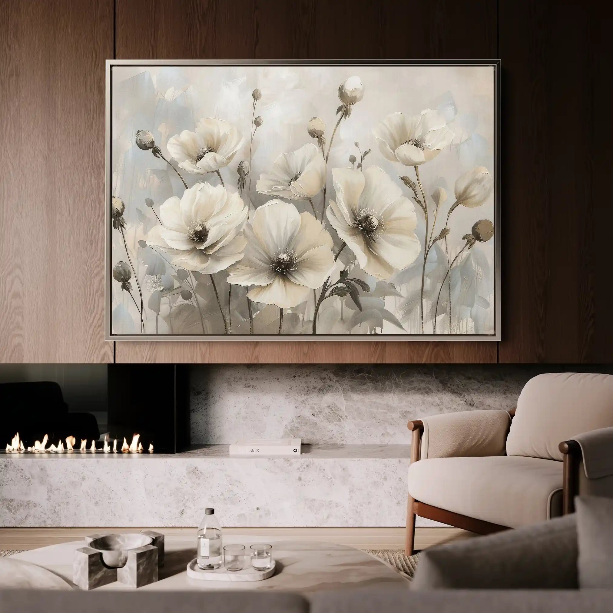 Floral Canvas Wall Art WAD058-F 90 x 60 cm / Stretched on hidden frame