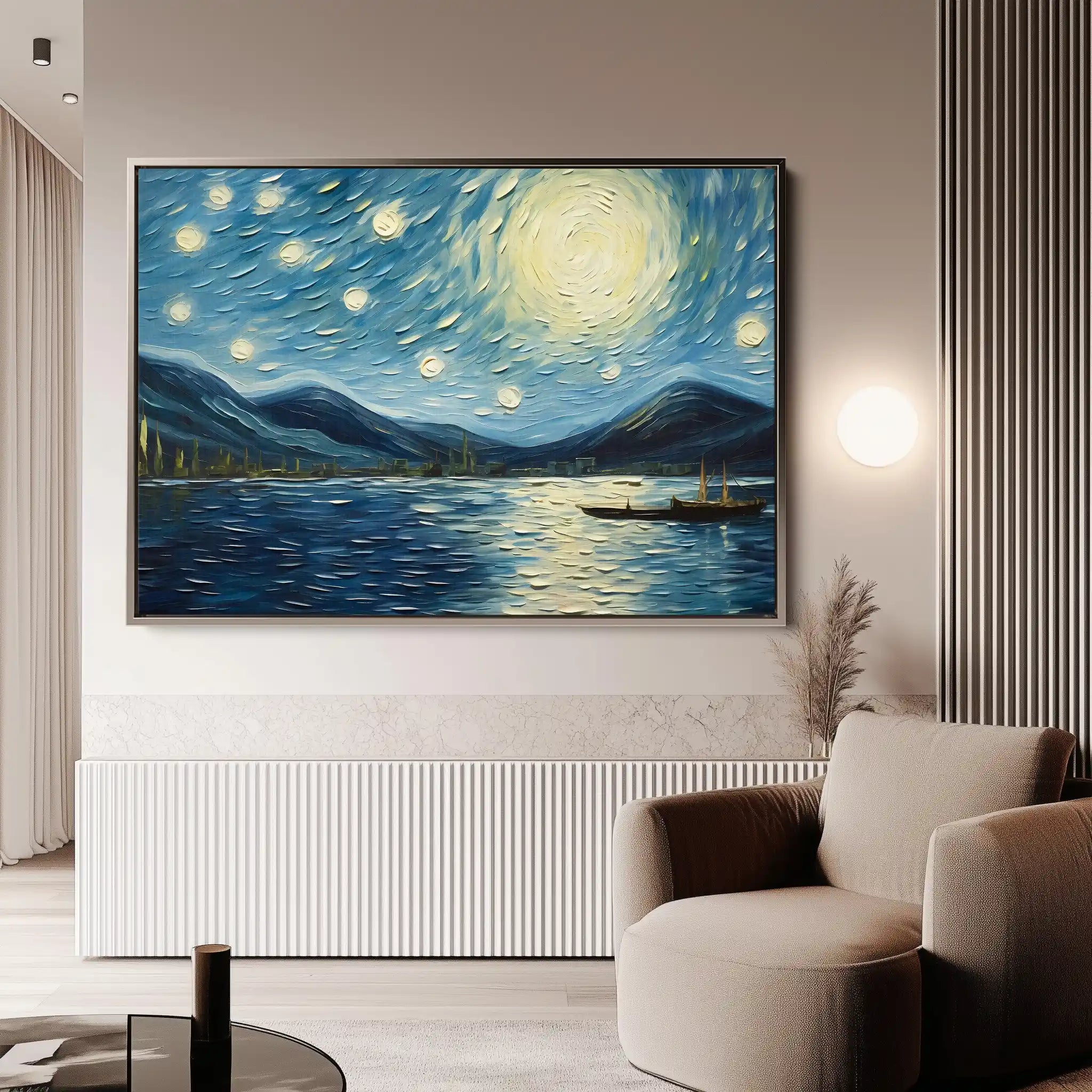 Landscape 058 Canvas Art 90 x 60 cm / Stretched on hidden frame