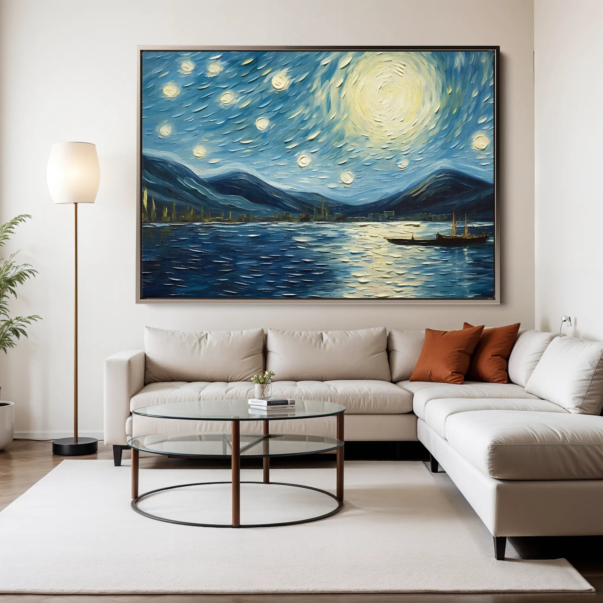 Landscape Canvas Wall Art WAD058-L 90 x 60 cm / Stretched on hidden frame