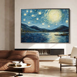 Landscape 058 Canvas Art 90 x 60 cm / Stretched on hidden frame