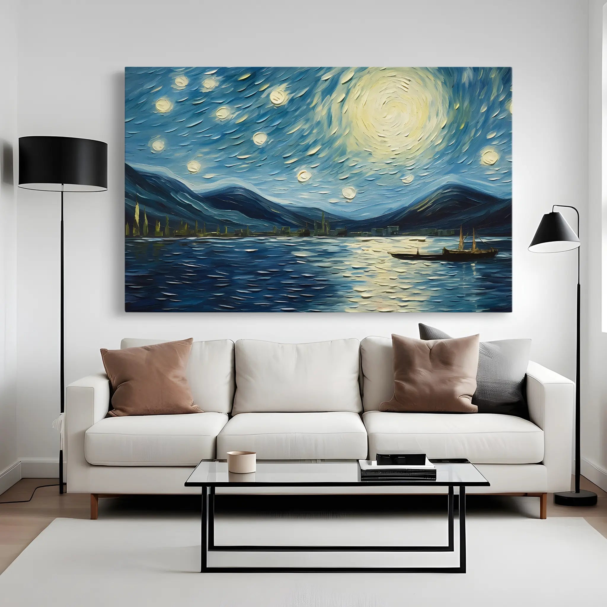 Landscape Canvas Wall Art WAD058-L 90 x 60 cm / Stretched on hidden frame