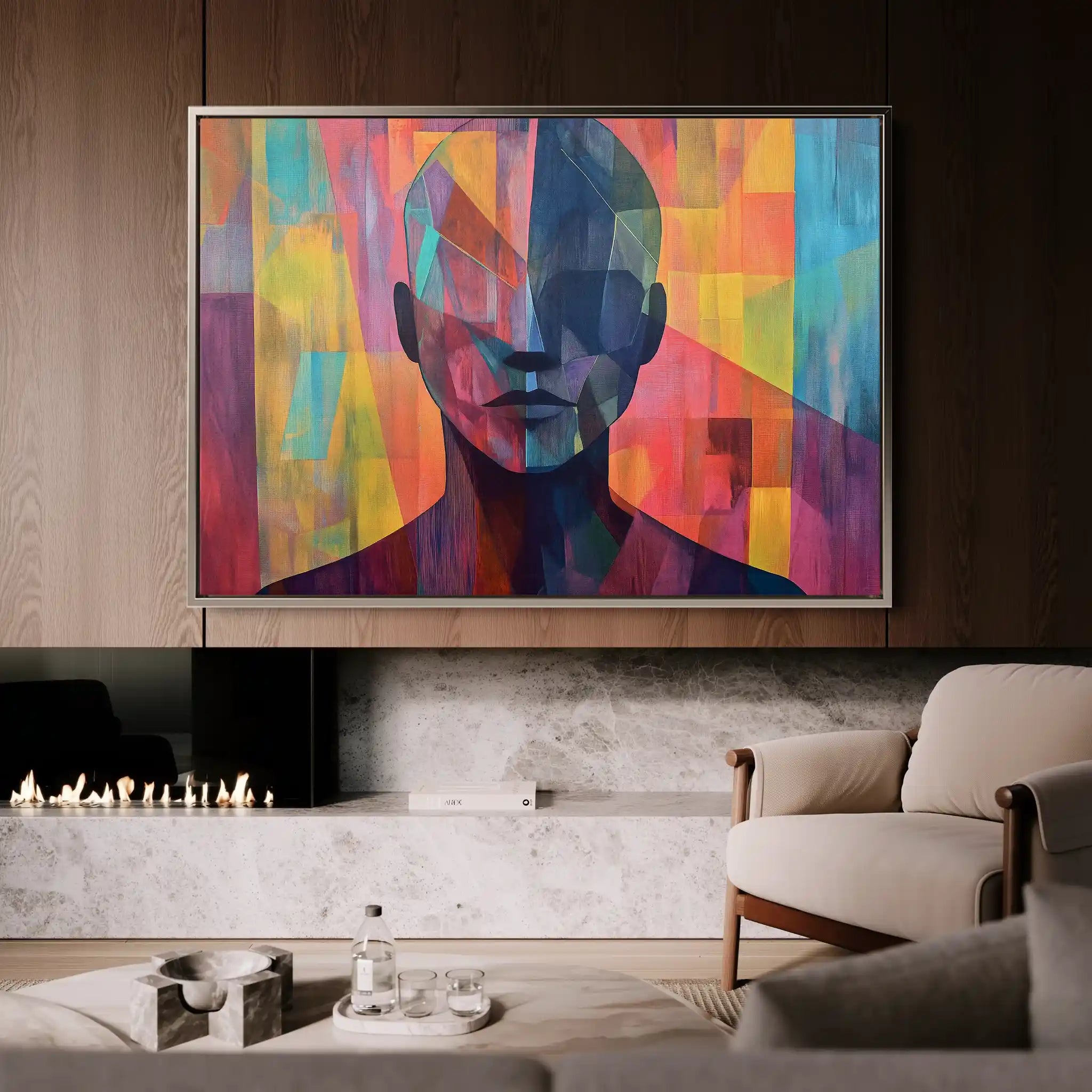Portrait 058 Canvas Art 90 x 60 cm / Stretched on hidden frame