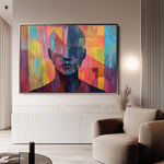 Portrait 058 Canvas Art 90 x 60 cm / Stretched on hidden frame