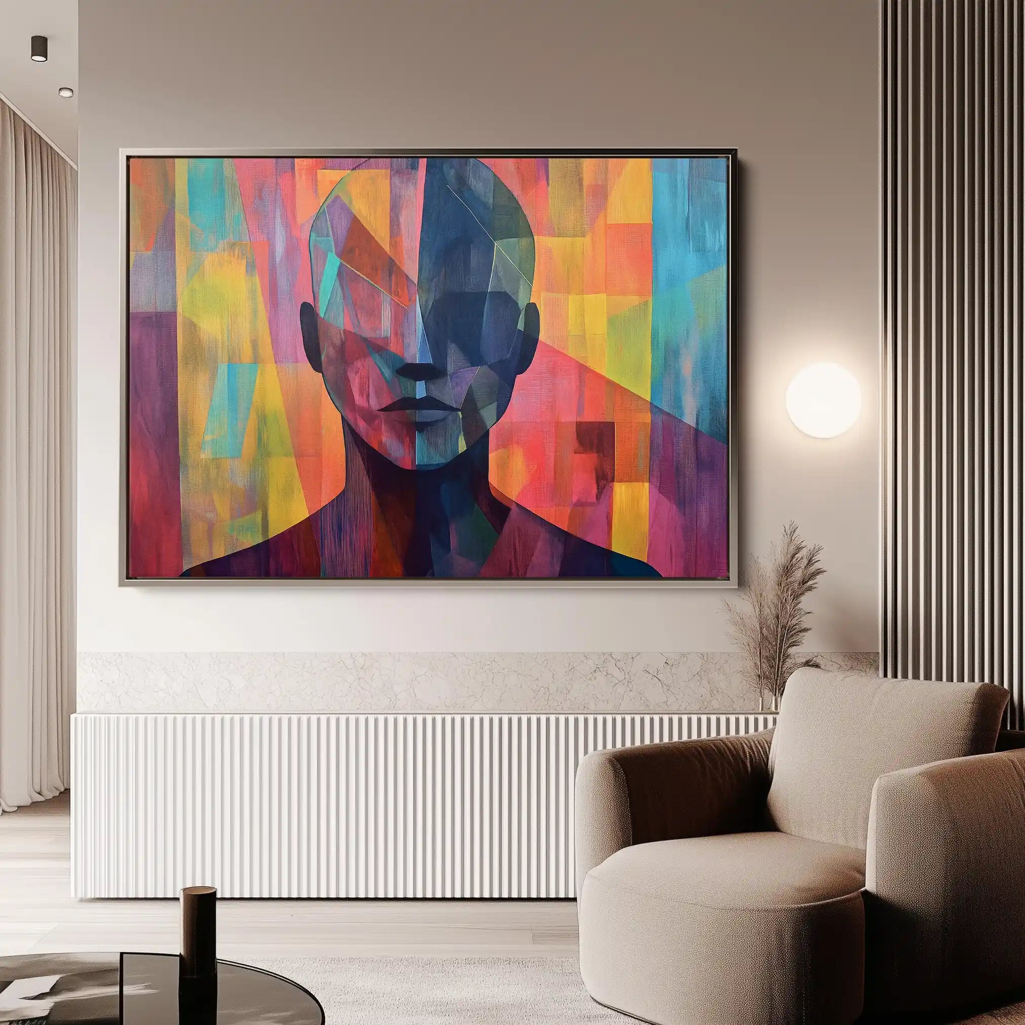 Portrait 058 Canvas Art 90 x 60 cm / Stretched on hidden frame