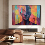 Portrait 058 Canvas Art 90 x 60 cm / Stretched on hidden frame