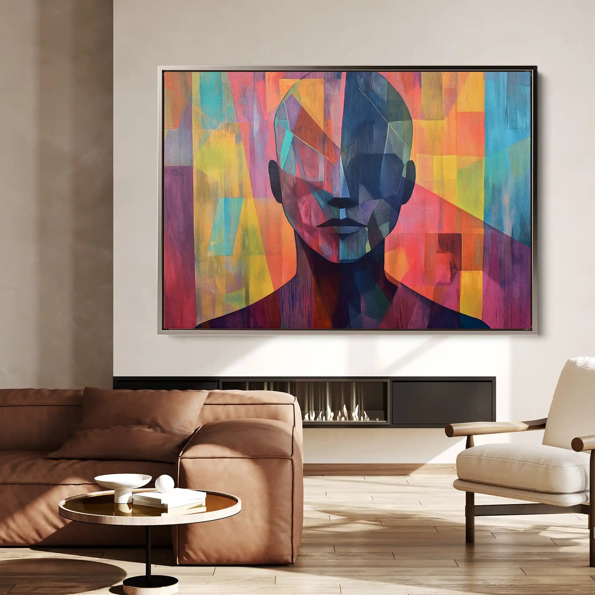 Portrait 058 Canvas Art 90 x 60 cm / Stretched on hidden frame
