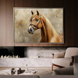 Horses 059 Canvas Art 90 x 60 cm / Stretched on hidden frame
