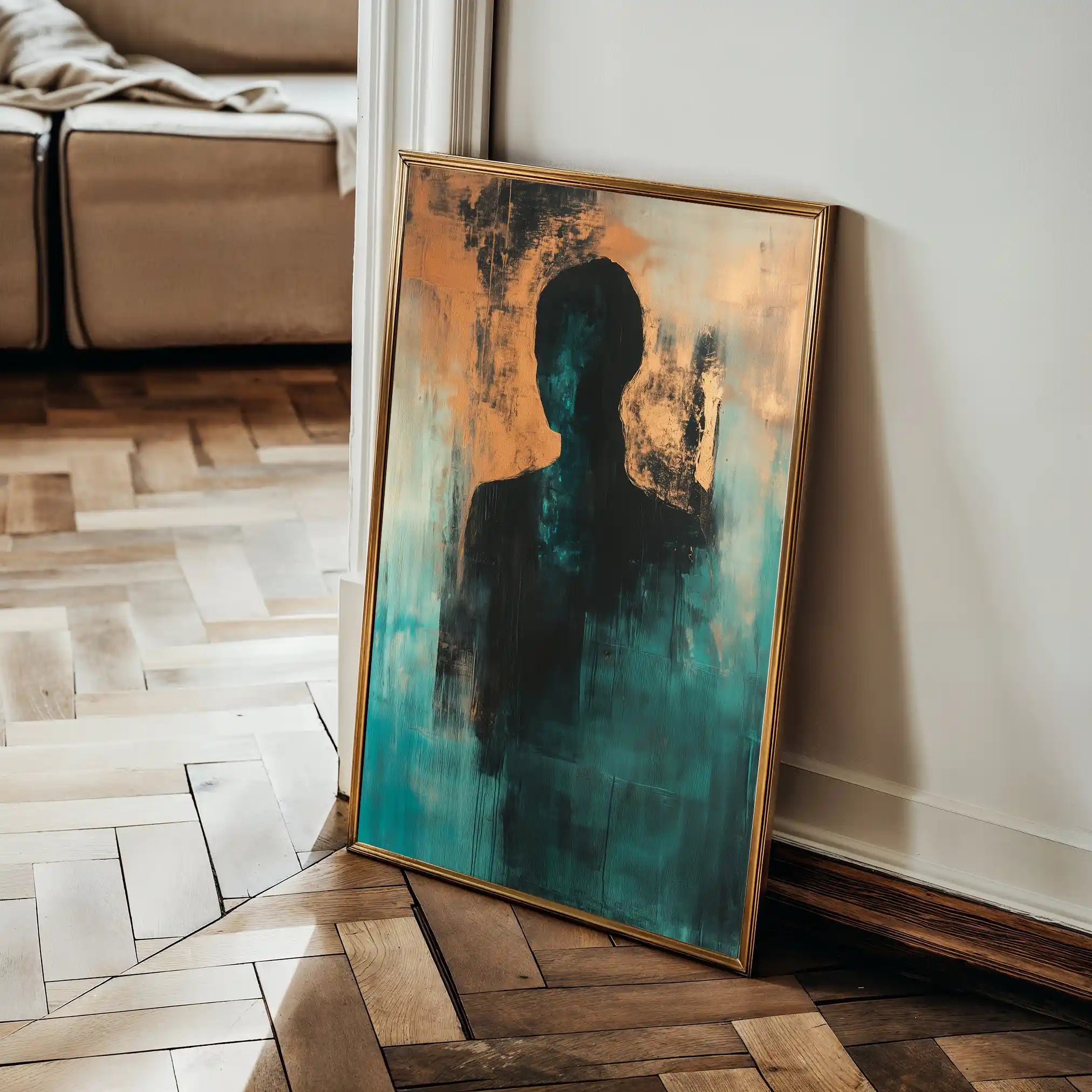 Portrait 059 Canvas Art 90 x 60 cm / Stretched on hidden frame