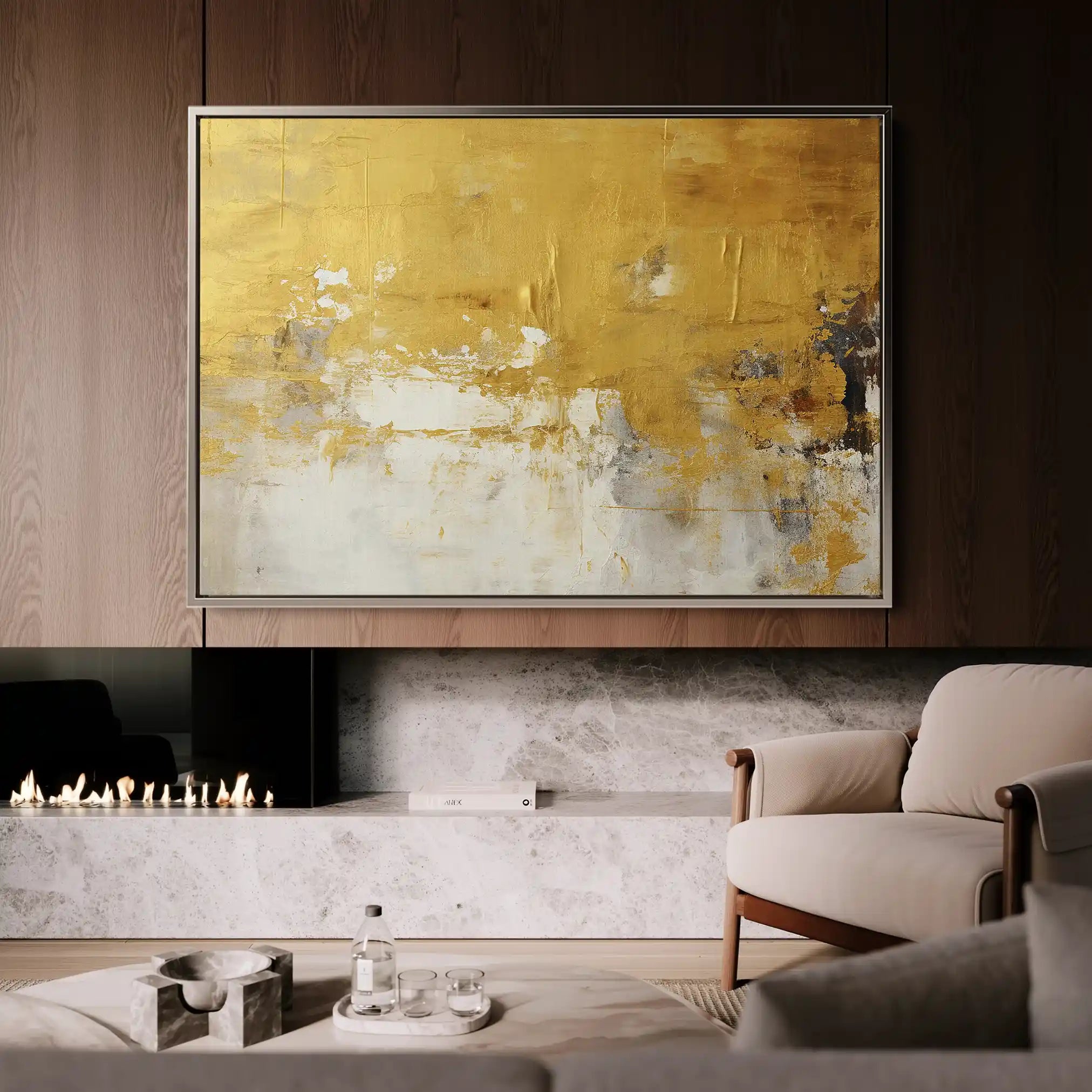 Abstract 060 Canvas Art 60 x 40 cm / Stretched on hidden frame
