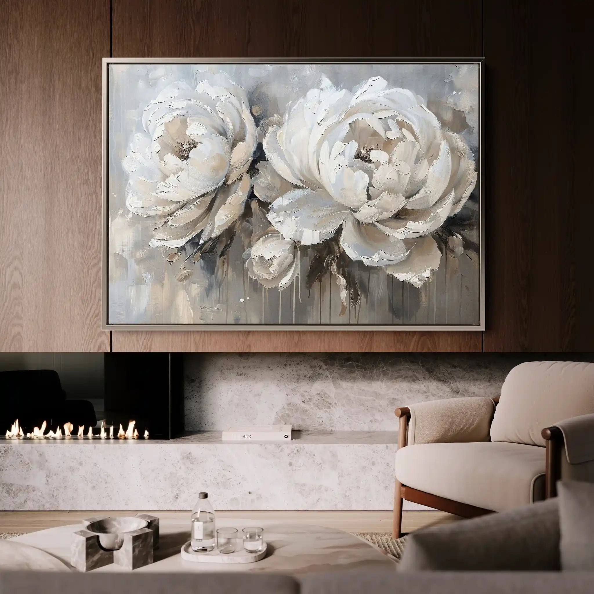 Floral Canvas Wall Art WAD060-F 90 x 60 cm / Stretched on hidden frame