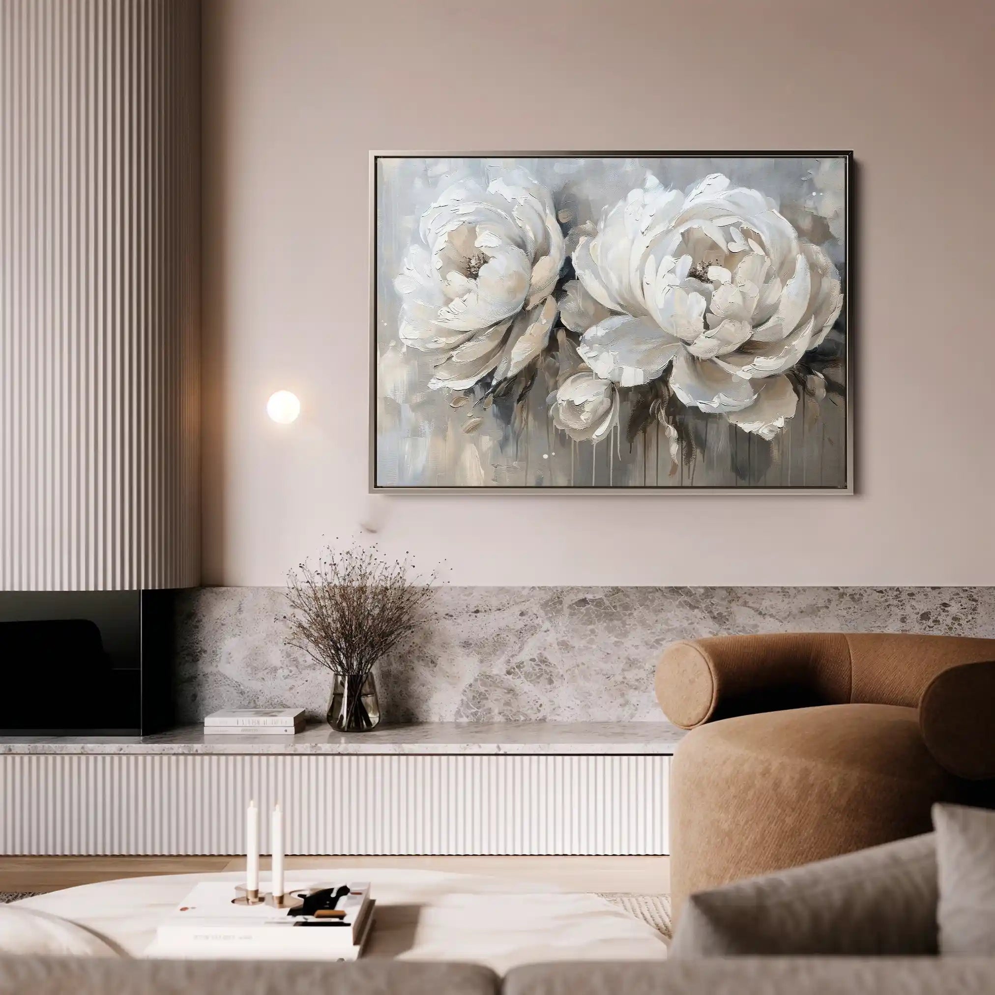 Floral Canvas Wall Art WAD060-F 90 x 60 cm / Stretched on hidden frame