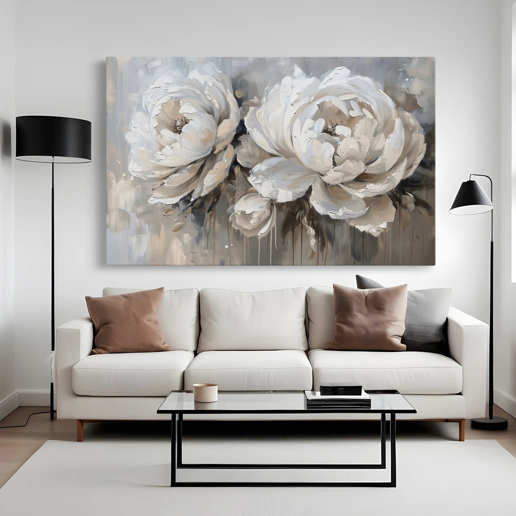 Floral Canvas Wall Art WAD060-F 90 x 60 cm / Stretched on hidden frame