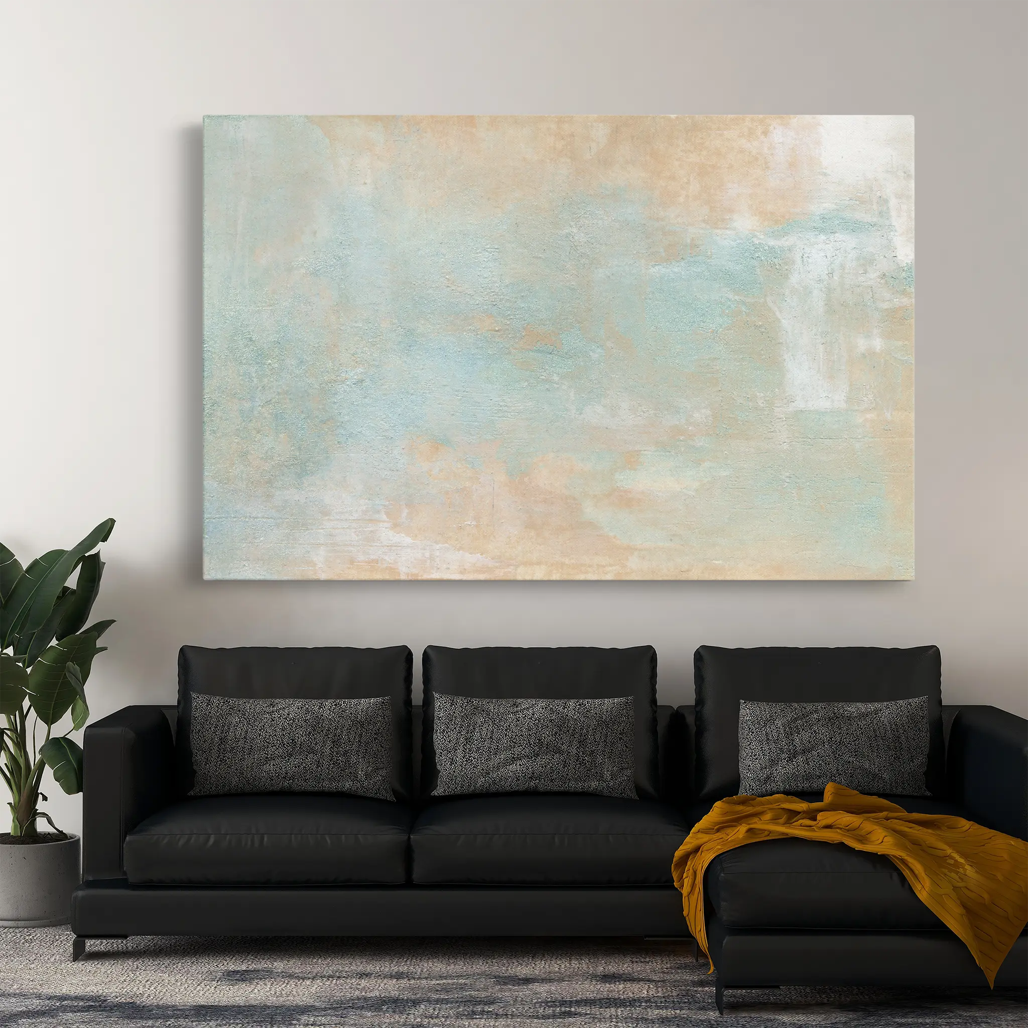 Abstract Canvas Wall Art WAD061-A 90 x 60 cm / Stretched on hidden frame