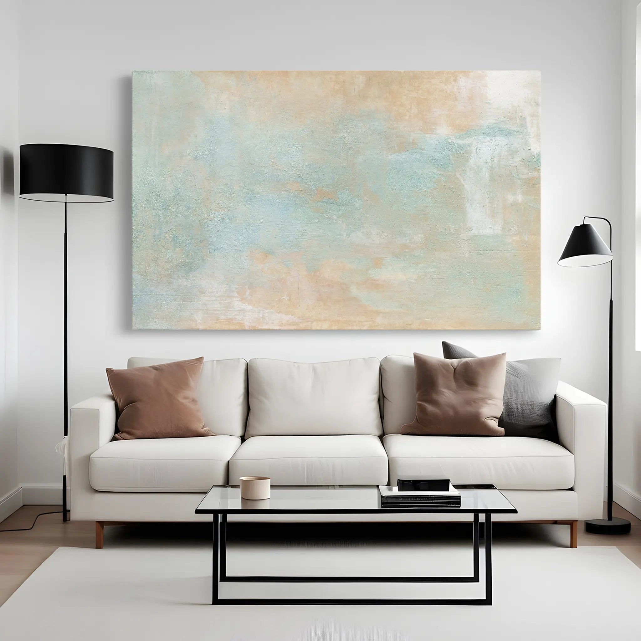 Abstract Canvas Wall Art WAD061-A 90 x 60 cm / Stretched on hidden frame