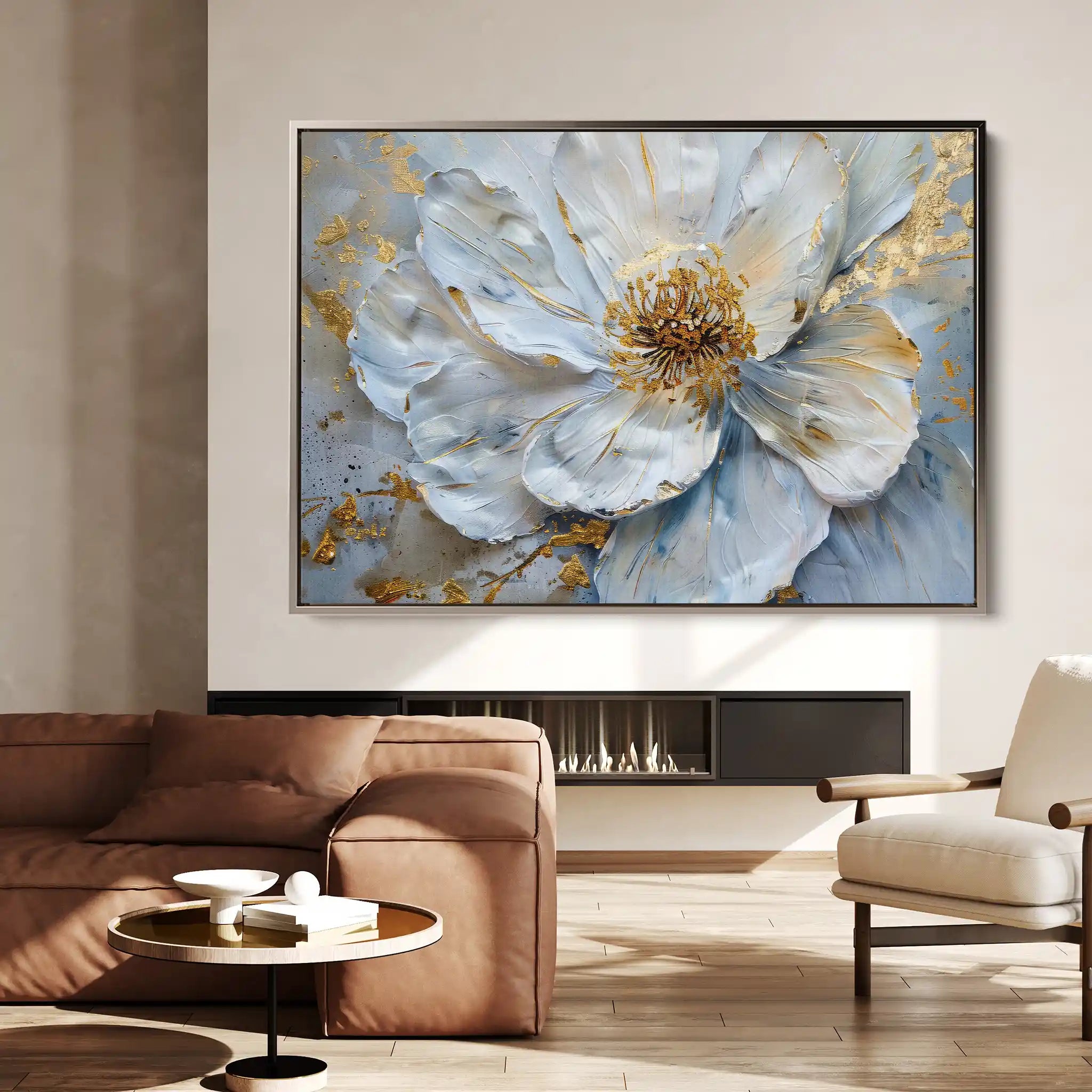 Floral Canvas Wall Art WAD061-F 90 x 60 cm / Stretched on hidden frame