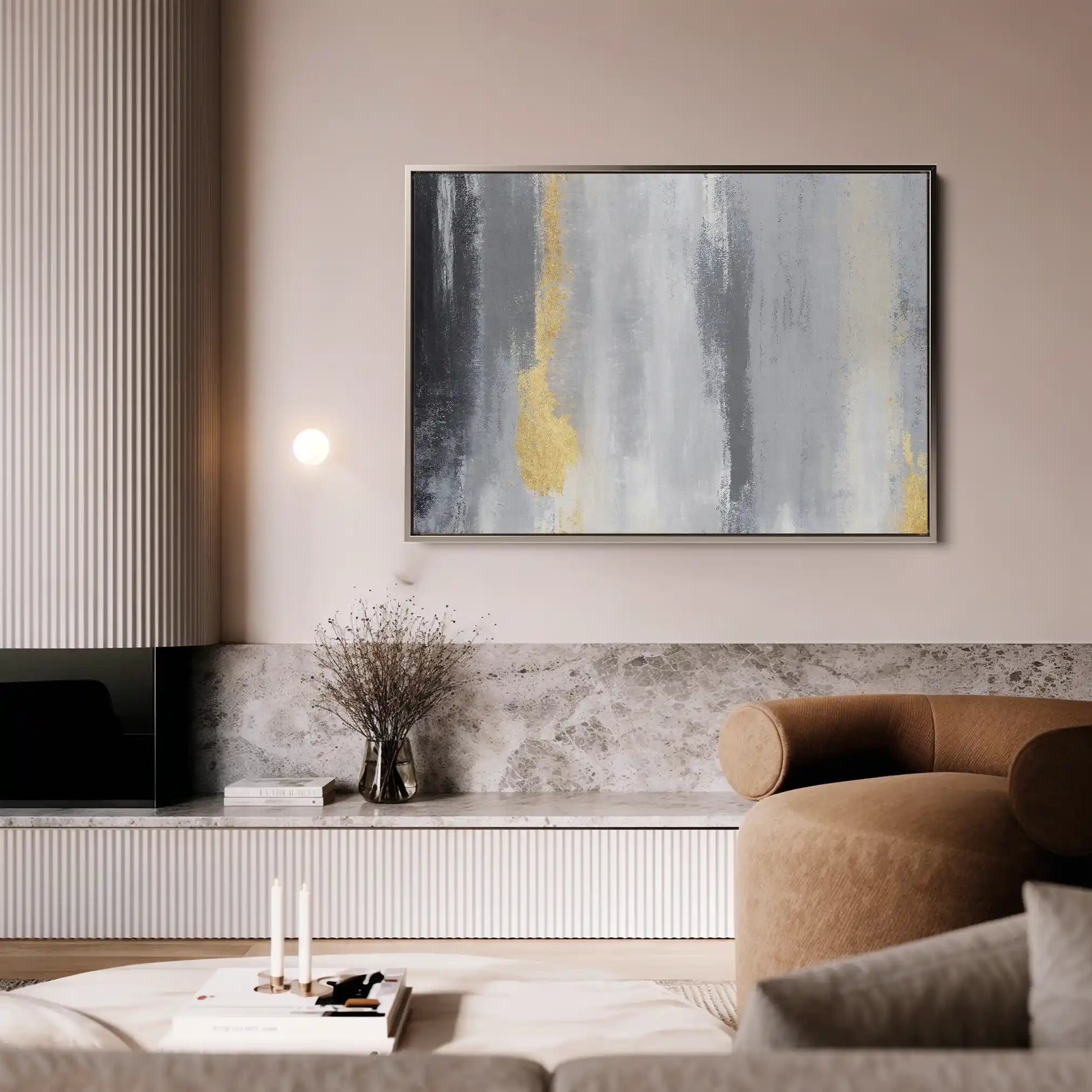 Abstract Canvas Wall Art WAD062-A 90 x 60 cm / Stretched on hidden frame