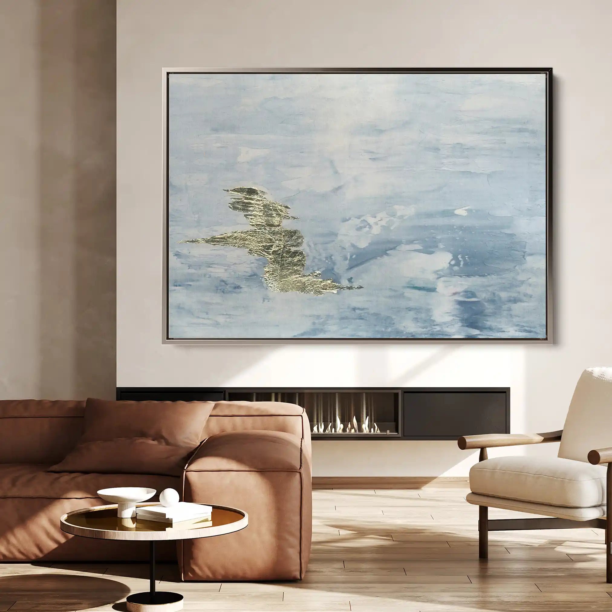 Abstract Canvas Wall Art WAD063-A 90 x 60 cm / Stretched on hidden frame