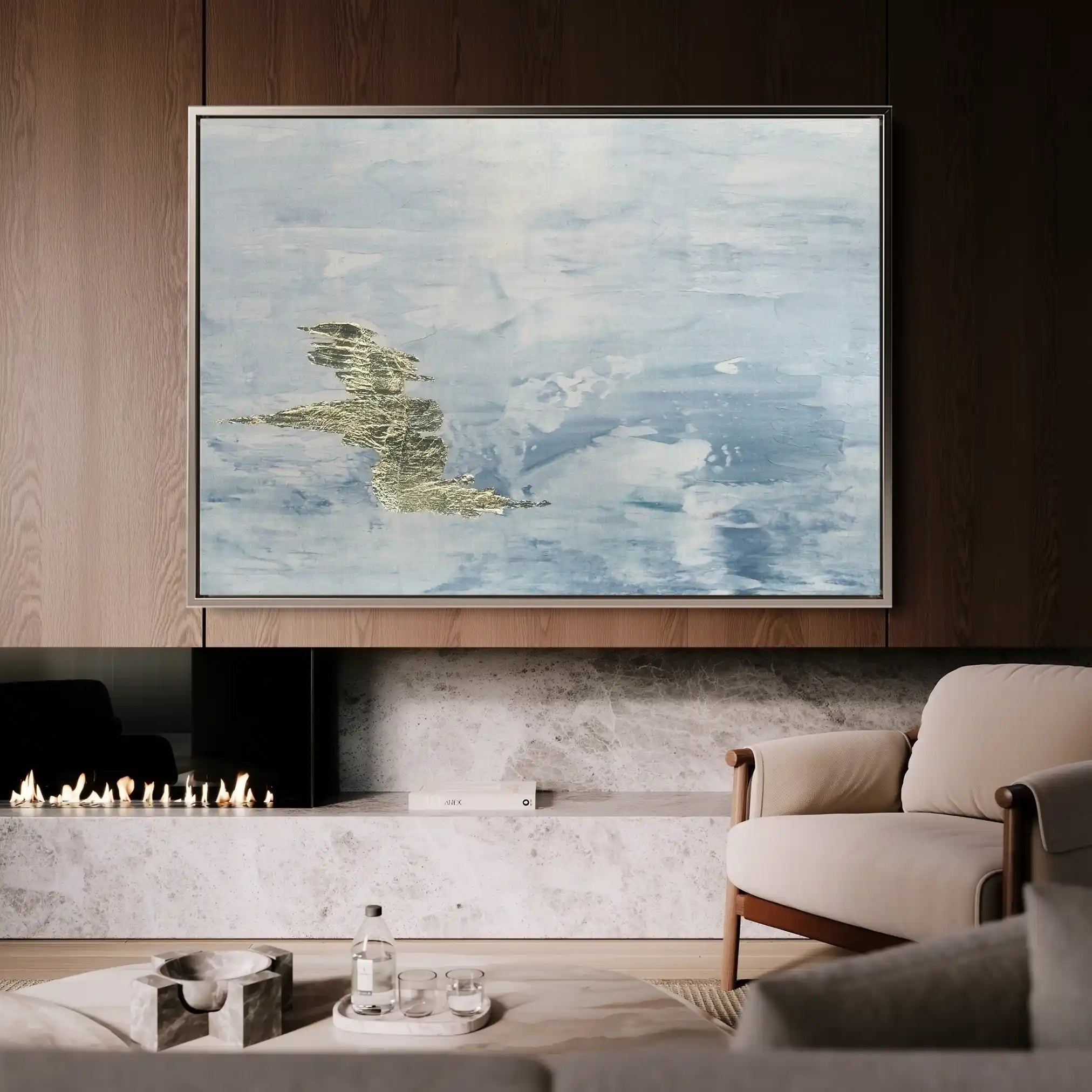 Abstract Canvas Wall Art WAD063-A 90 x 60 cm / Stretched on hidden frame