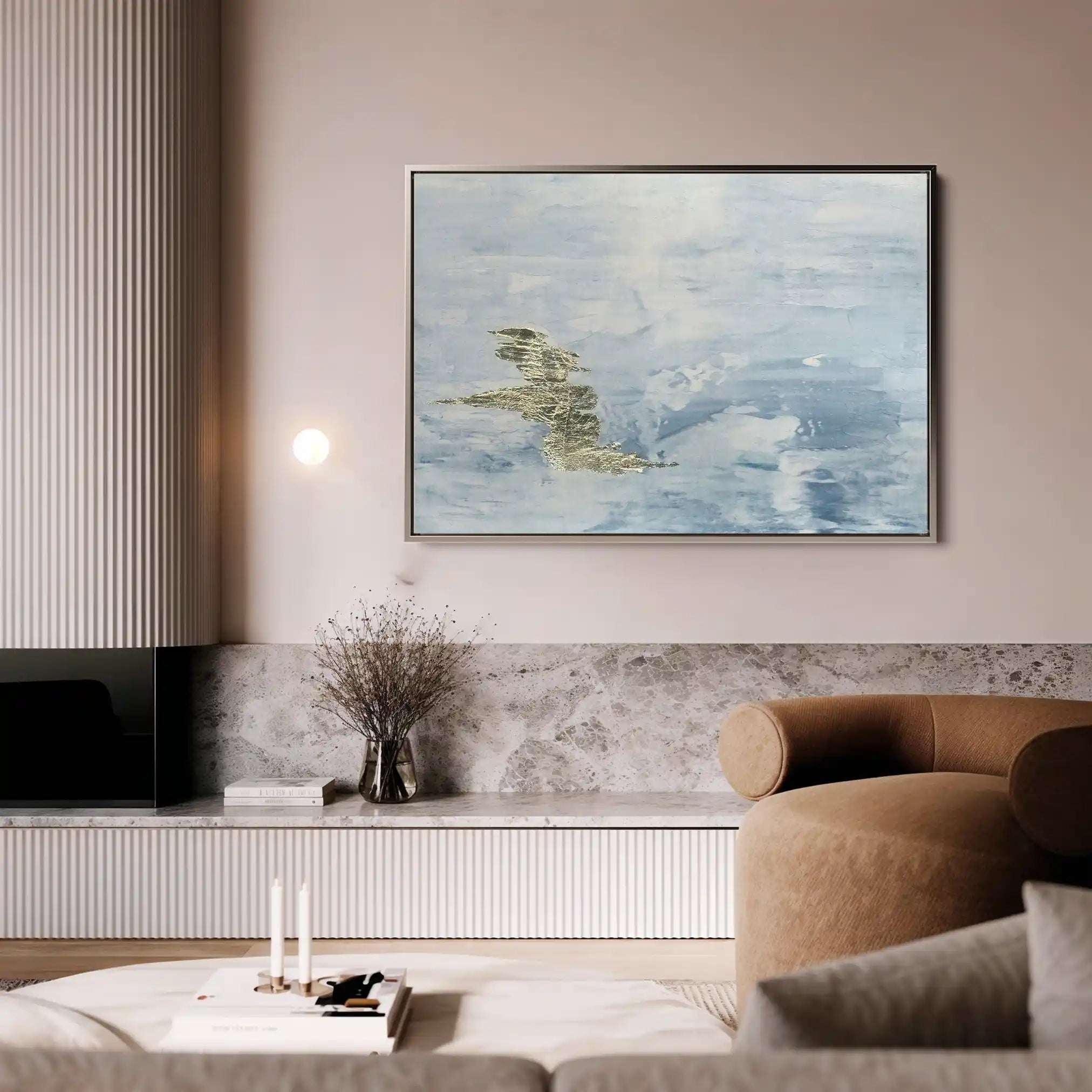 Abstract Canvas Wall Art WAD063-A 90 x 60 cm / Stretched on hidden frame