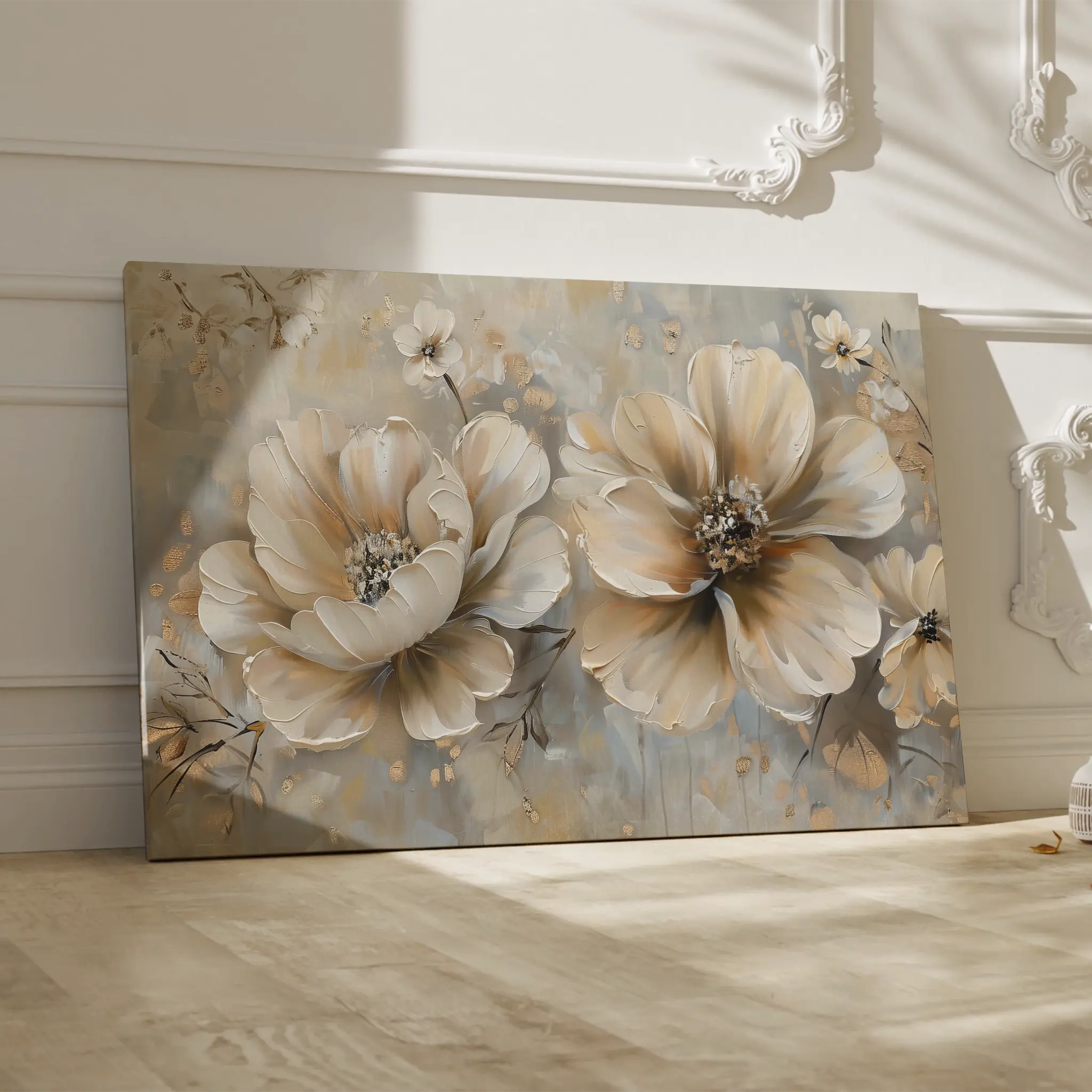 Floral Canvas Wall Art WAD063-F 90 x 60 cm / Stretched on hidden frame