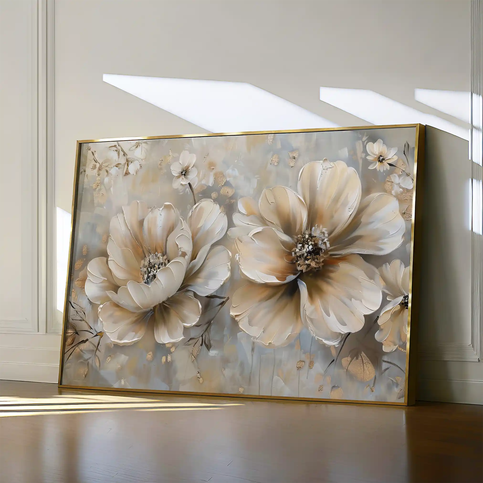 Floral Canvas Wall Art WAD063-F 90 x 60 cm / Stretched on hidden frame