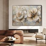 Floral Canvas Wall Art WAD063-F 90 x 60 cm / Stretched on hidden frame