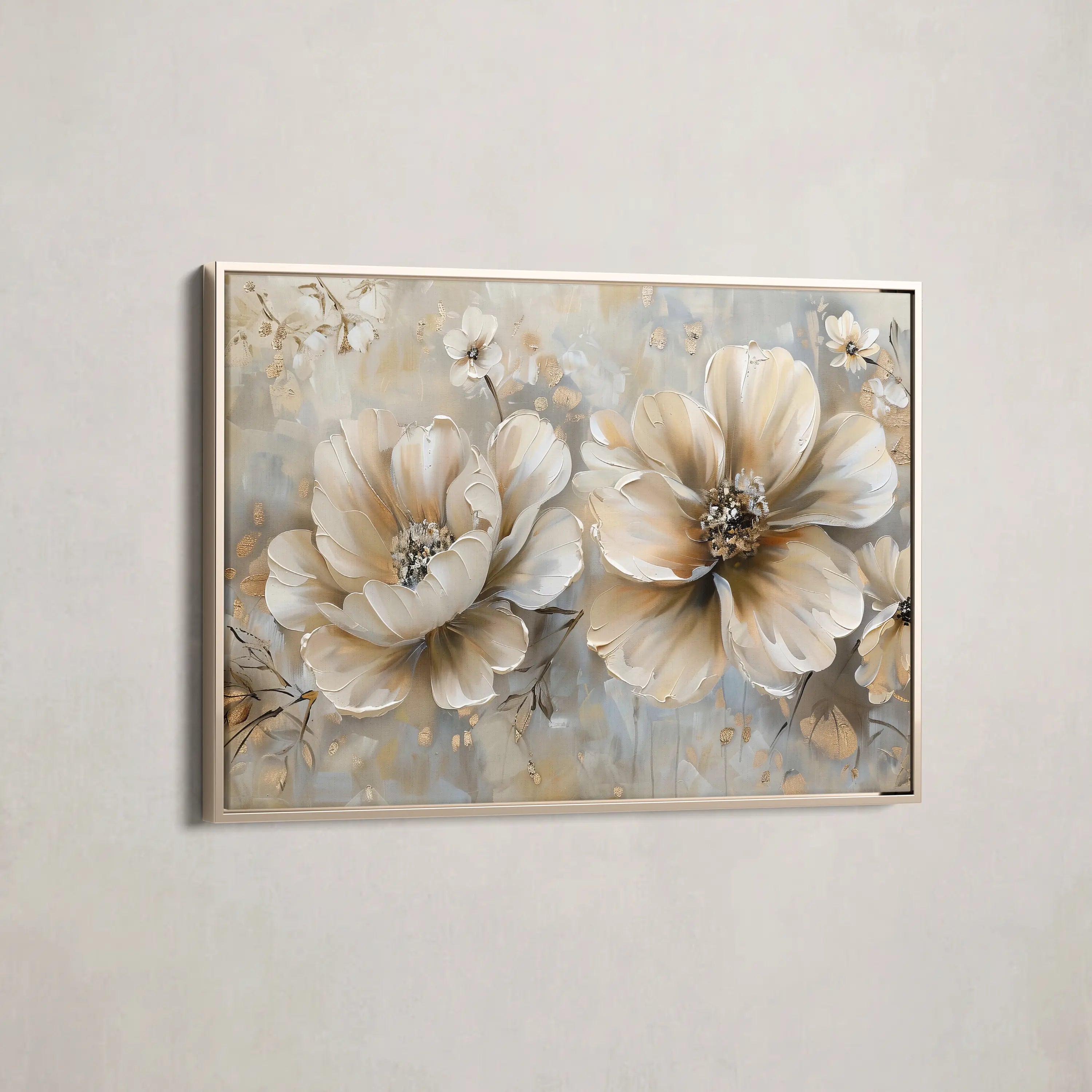 Floral Canvas Wall Art WAD063-F 90 x 60 cm / Stretched on hidden frame