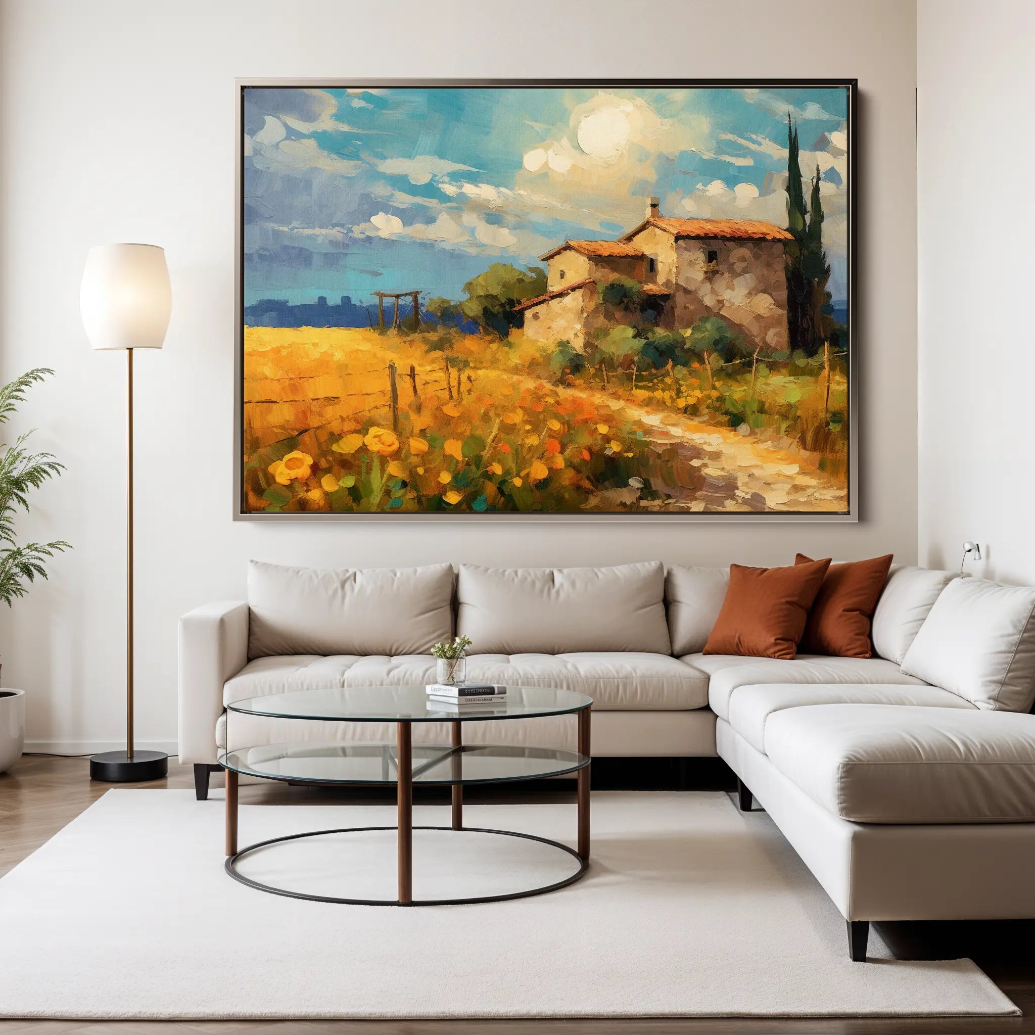 Landscape Canvas Wall Art WAD063-L 90 x 60 cm / Stretched on hidden frame