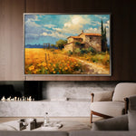 Landscape 063 Canvas Art 90 x 60 cm / Stretched on hidden frame