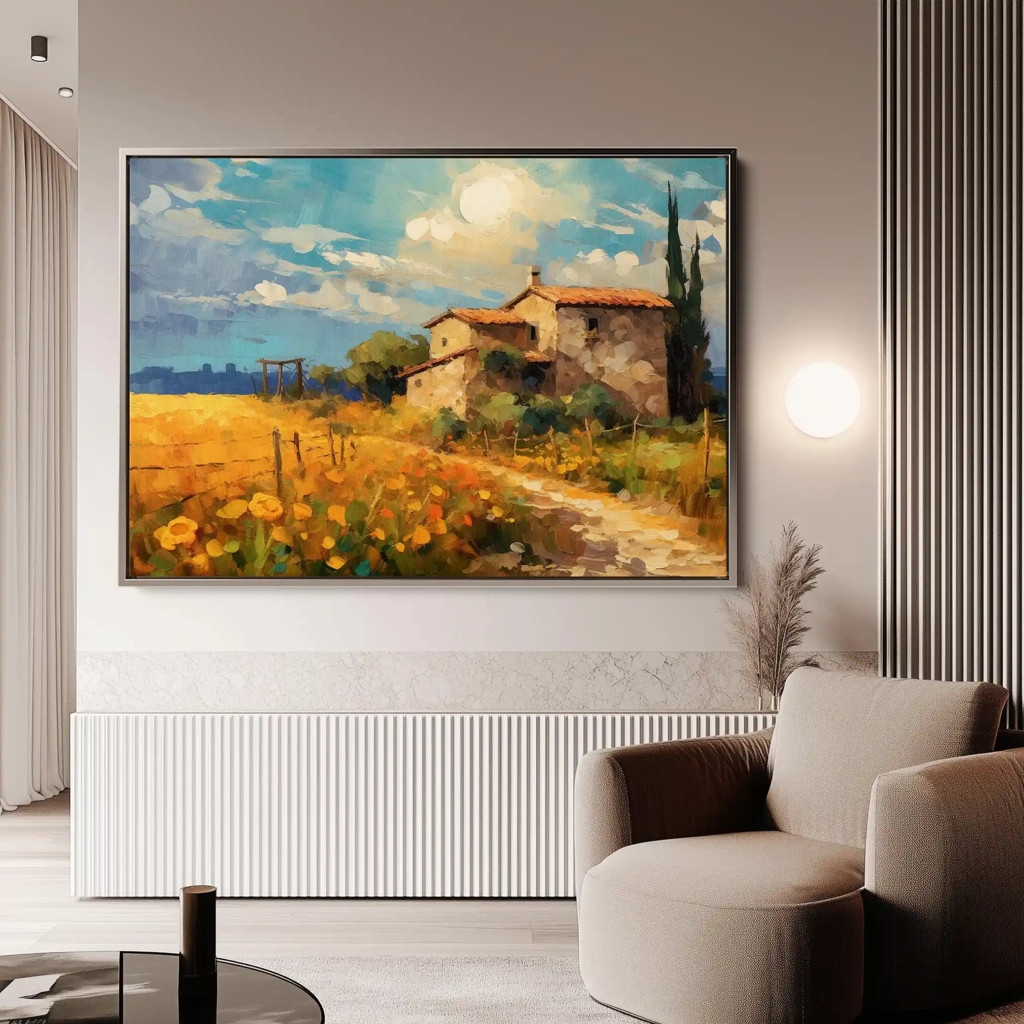 Landscape 063 Canvas Art 90 x 60 cm / Stretched on hidden frame