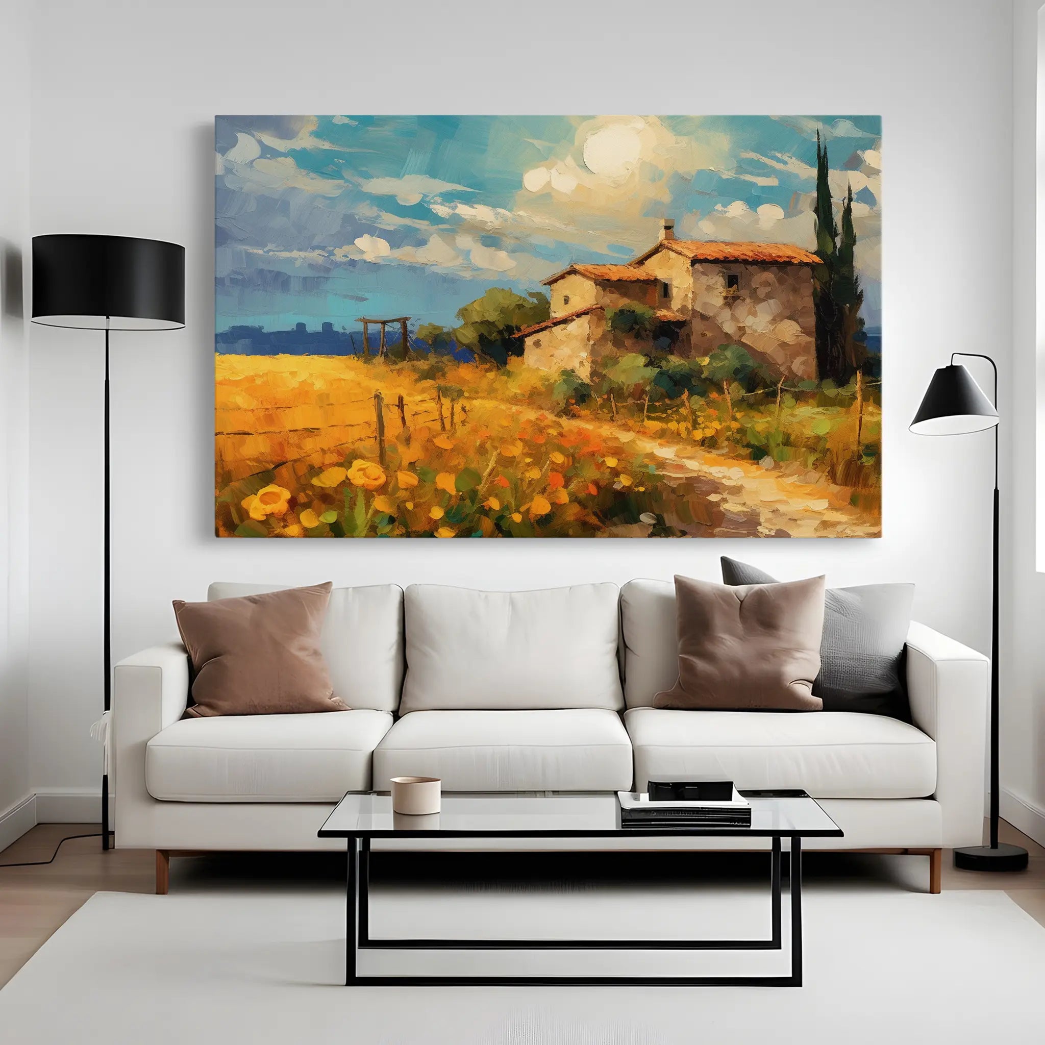 Landscape Canvas Wall Art WAD063-L 90 x 60 cm / Stretched on hidden frame