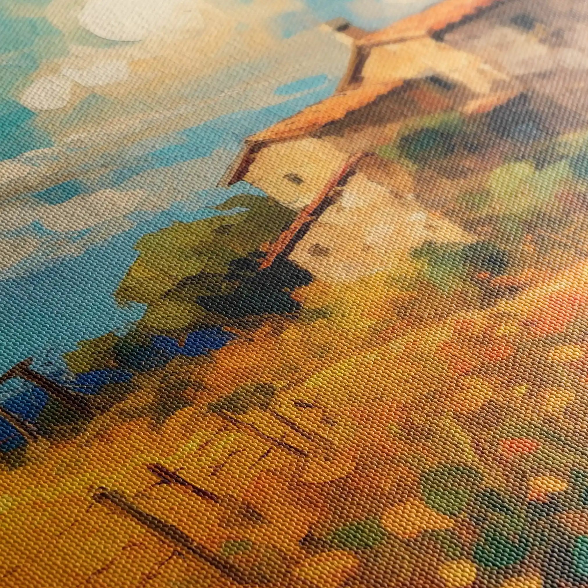 Landscape 063 Canvas Art 90 x 60 cm / Stretched on hidden frame